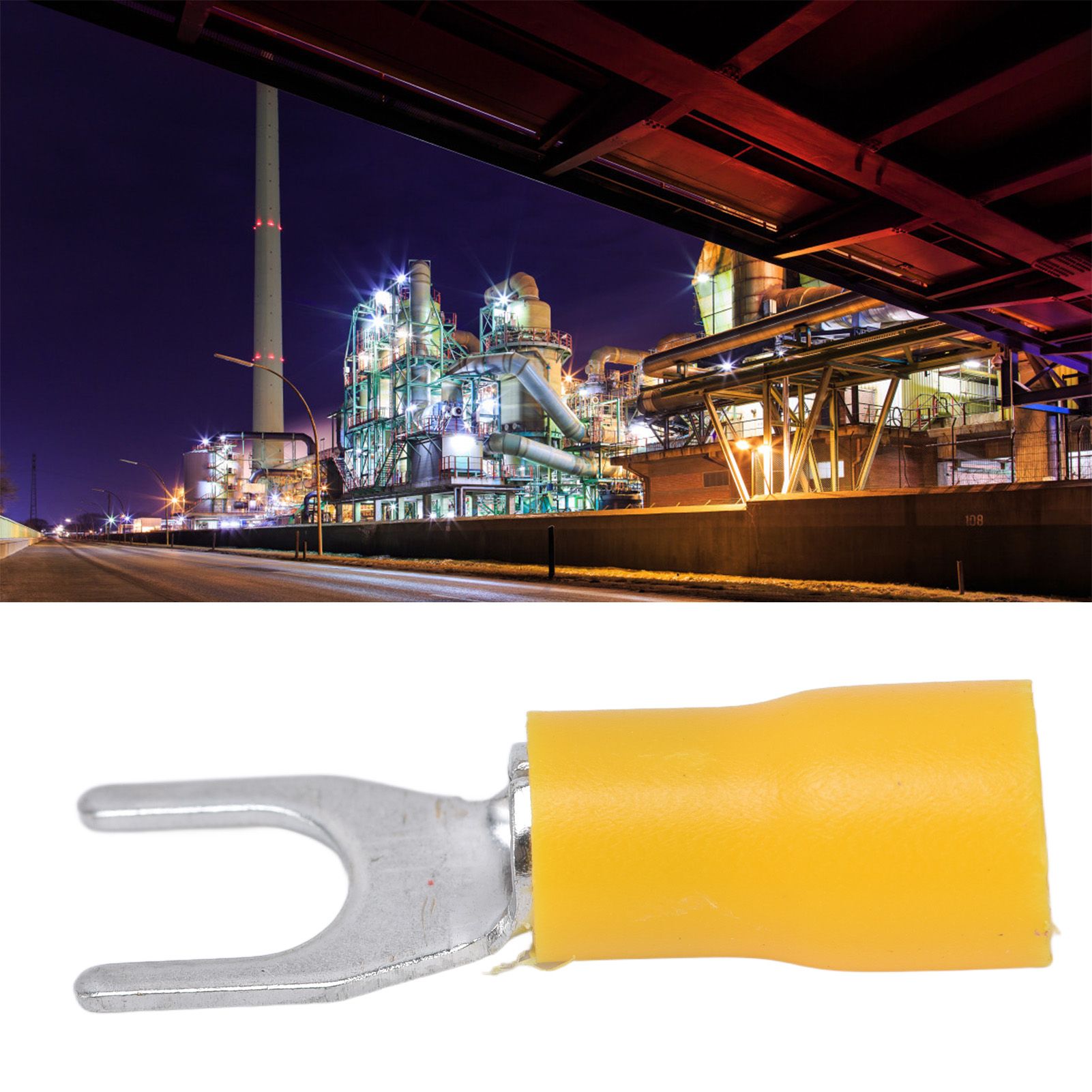 50 Stück Zu Verkaufen: Isolierter Kabelverbinder Sv3.5-5/sv3.5-6, U-förmiger Kabelverbinder, Crimpanschluss, 14-12 Awg Sv3.5-5