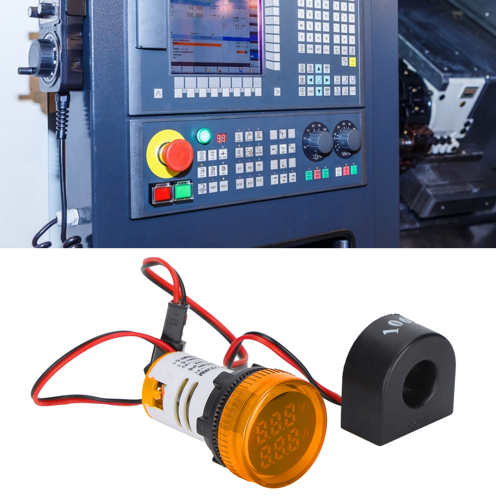 Universelle, Runde Doppelanzeigeleuchte Ad101-22vam, 60–500 V Ac, Gelb