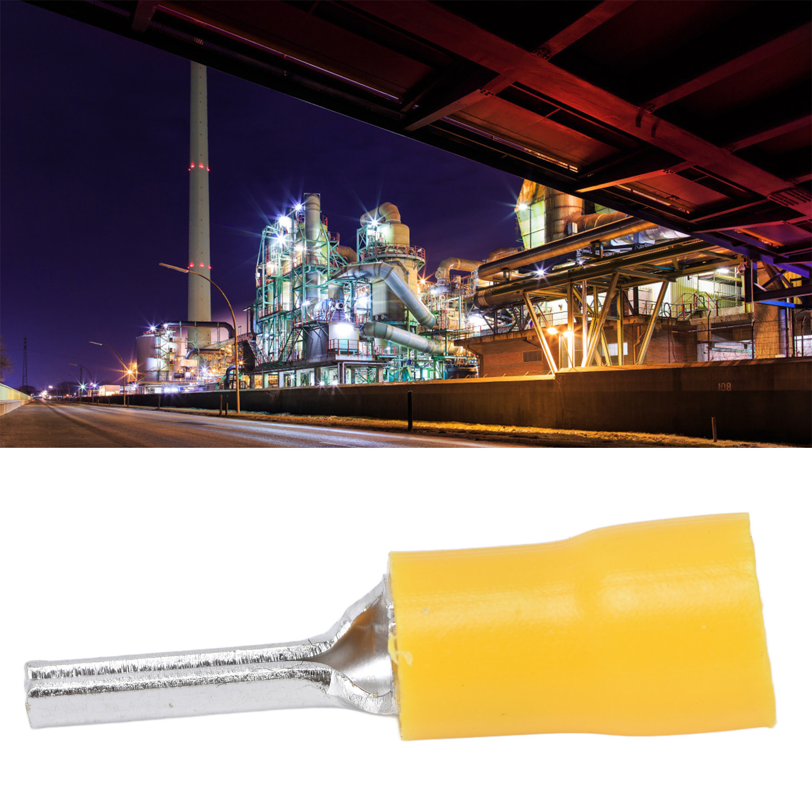 Crimpverbinder Mit Klemme Für Ptv5.5-13 12-10 Awg Drähte, Erhältlich Zu Je 100 Stück.