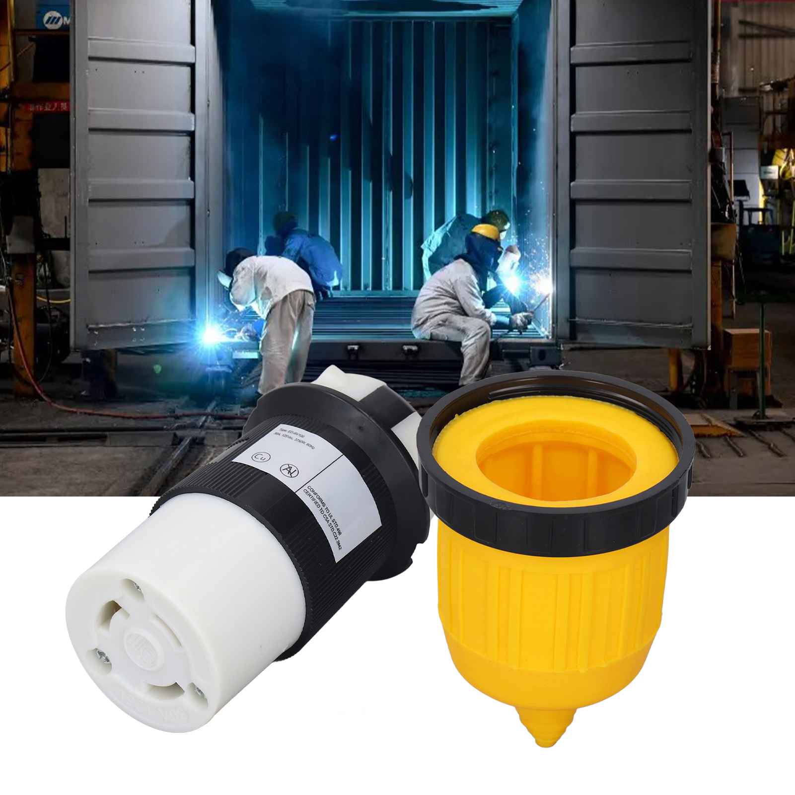 L5-30r-stecker Mit Wohnmobil-stromkabelabdeckung Und 30a-drehverriegelungssteckerschutz.