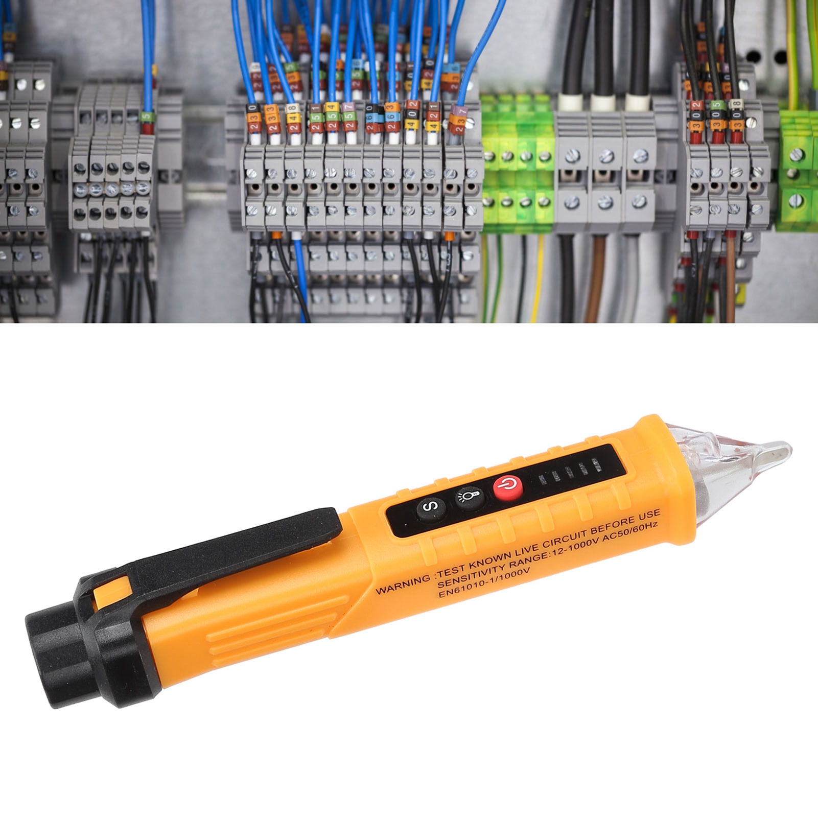 Induktiver Prüfstift, Multifunktionaler Und Hochpräziser Prüfstift Für Elektriker, Entwickelt Zum Erkennen Von Unterbrechungen In Phasen- Und Neutralleiterkreisen, Für Den Heimgebrauch Mit Akustischen