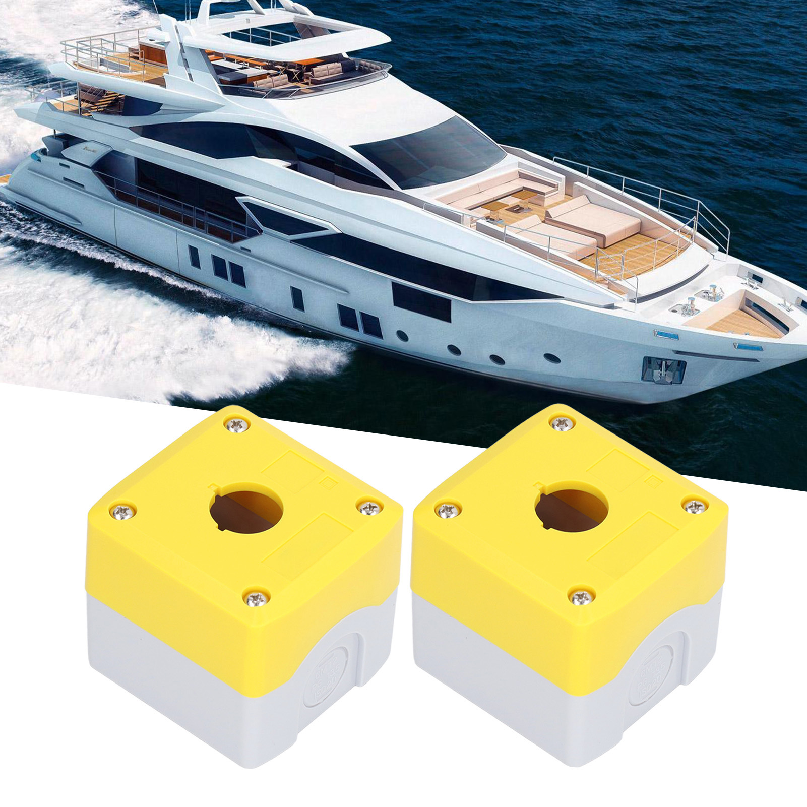 Berm Wasserdichte Druckknopf-steuerbox (75,5 X 71 X 65,5 Mm), Erhältlich Im 2er-pack.