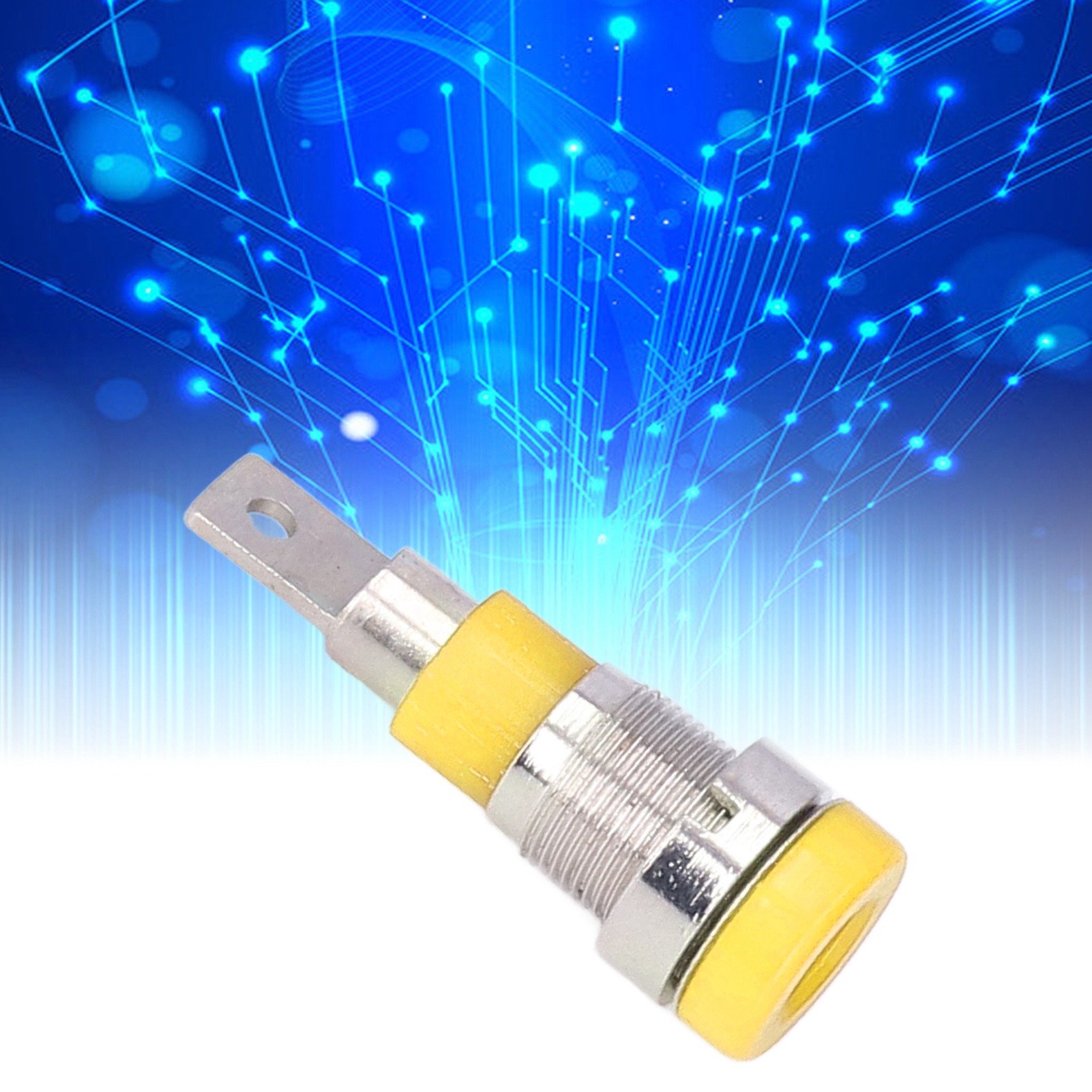 4 Mm Bananenstecker, Reine Kupferanschlüsse, Bananenstecker-panelverbinder, Gelbe Anschlussklemmen.