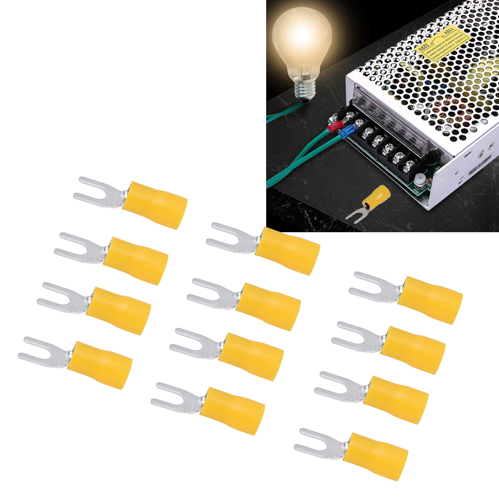 Verkauf Von Isolierten Abzweigkabelverbindern, U-förmigen Kabelverbindern Und Crimp-anschlüssen Für Sv5.5-4-kabel In Den Querschnitten 22-16 Awg, 16-14 Awg Und 12-10 Awg.