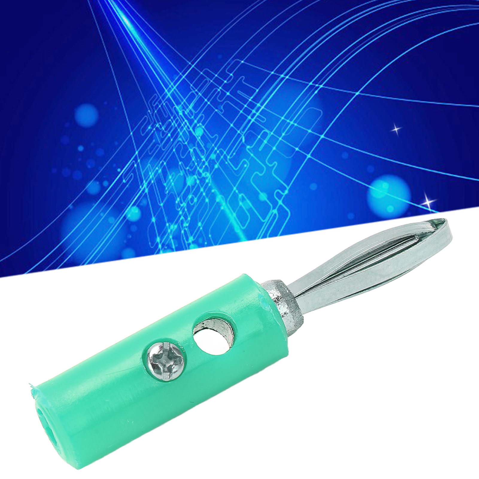 Jt-002 Steckverbinder Für Lehrmittel, 4-mm-bananenstecker, Neue Ausführung, Kupferlegierung, Gekreuzt Verdrahtet, Lötfrei (grün)