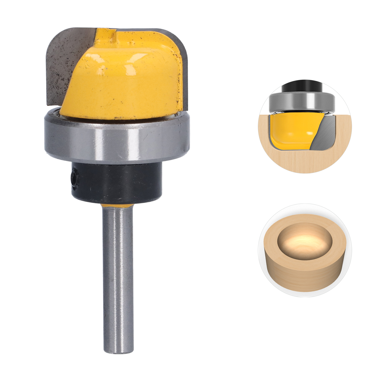 Profilfräser Mit Tiefem, Abgerundetem Boden Aus Bakelit, 6 Mm Schaft, Holzbearbeitungswerkzeug, Linearfräser, Nutfräser Für Graviermaschinen, Holzfräser