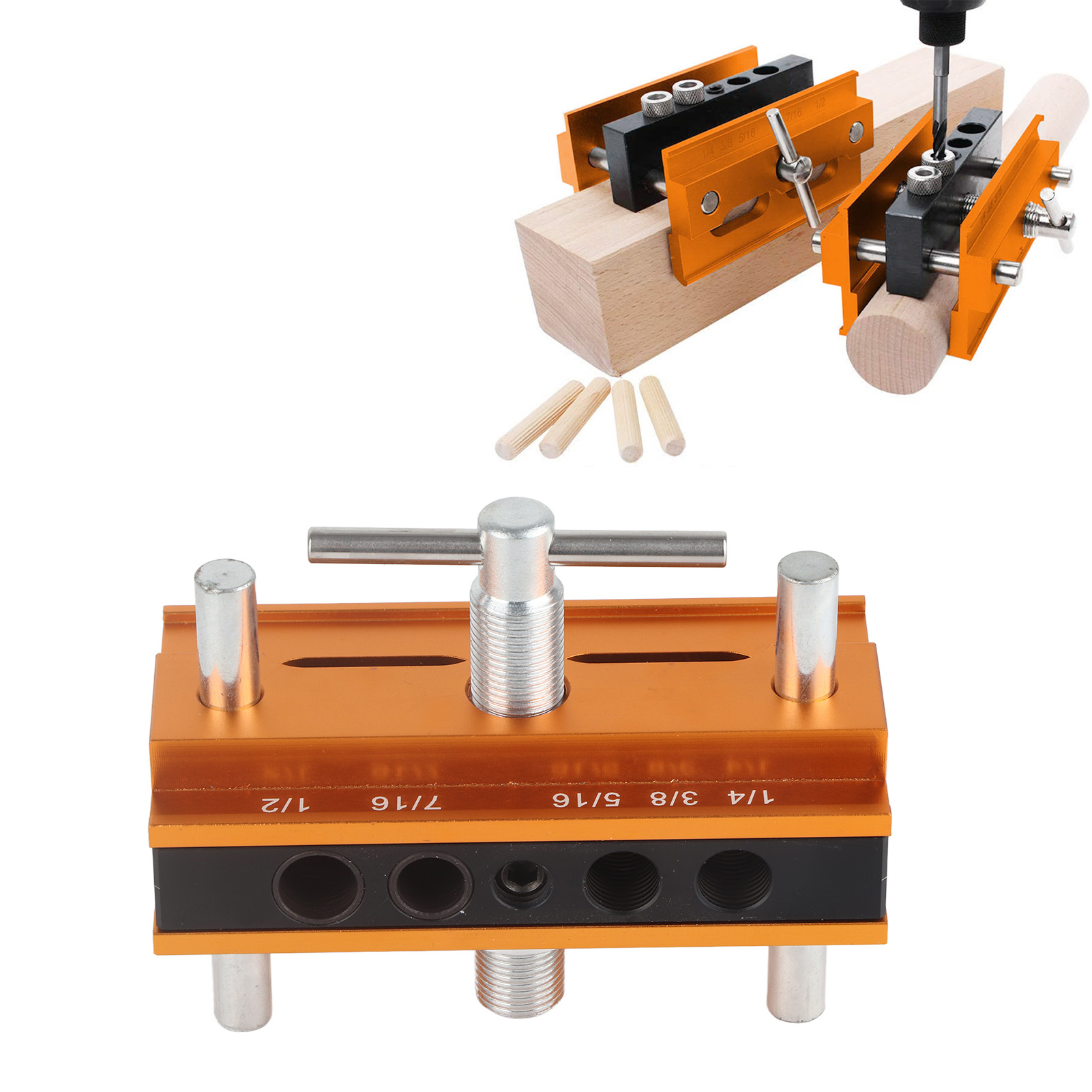 Vertikaler Bohrpositionierer Für 64 Mm Gelbe Holzplatten - Bohrwerkzeug Für Die Holzbearbeitung (diy)