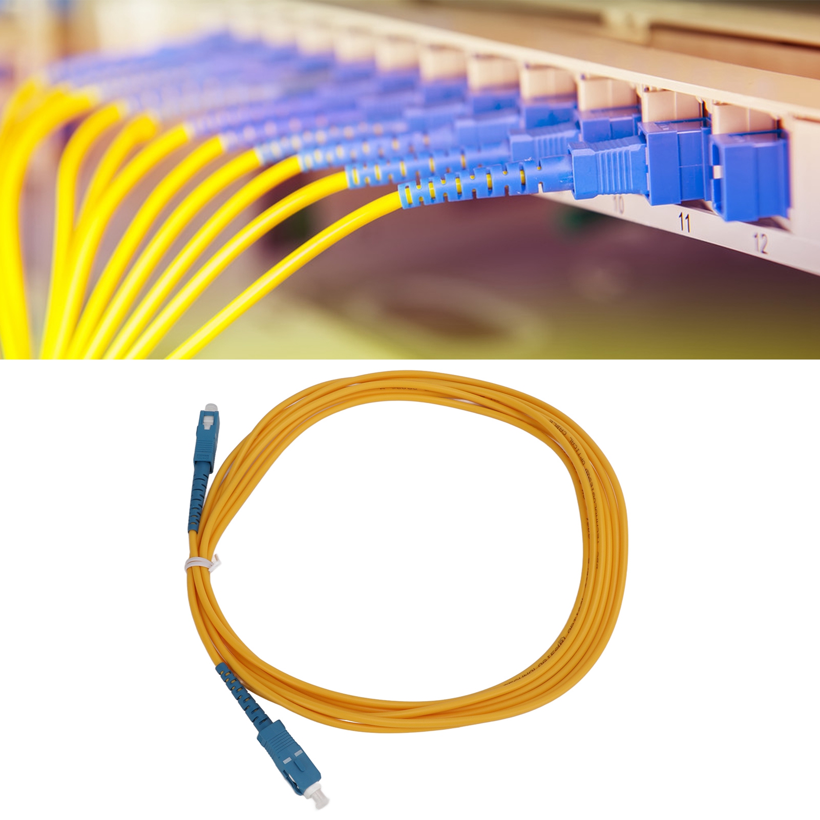 Einkern-, Singlemode-glasfaser-patchkabel-schnittstelle E-sc/sc-sm-3m, Sc-sc-3m Transceiver, Telekommunikationsqualität, 3 M