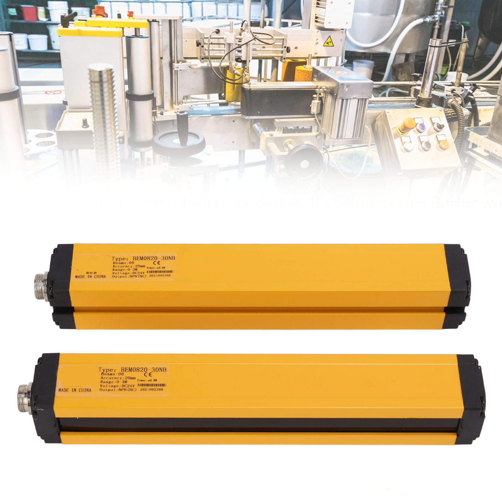 Berm/bem0820-30nb Sicherheitslichtvorhang Für Stanzpressen, Infrarot-durchlichtsensor, Lichtstrahlabstand: 20 Mm