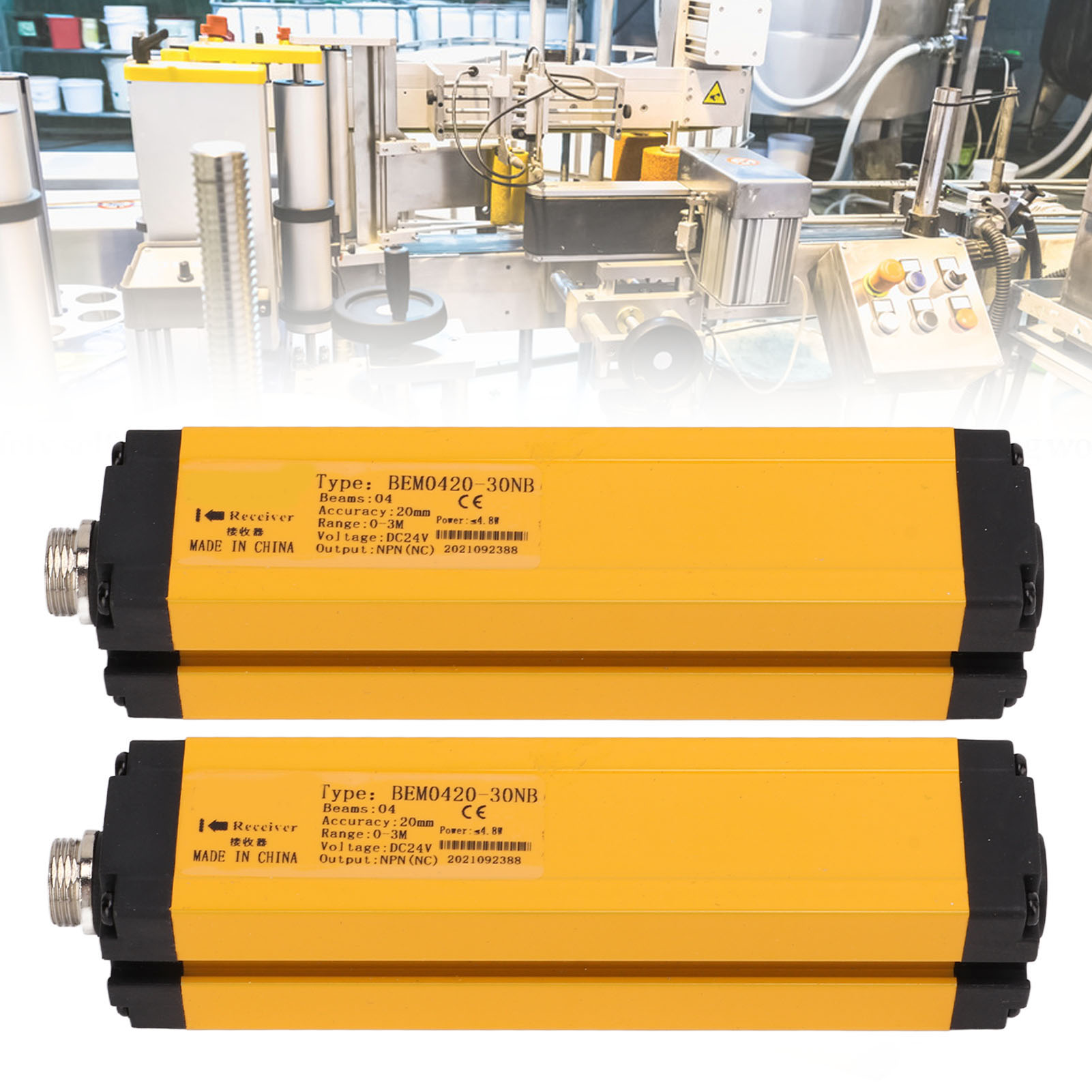 Berm/bem0420-30nb Schutzlichtvorhang Für Stanzpressen: Infrarot-lichtschrankensensor Mit 20 Mm Lichtstrahlabstand
