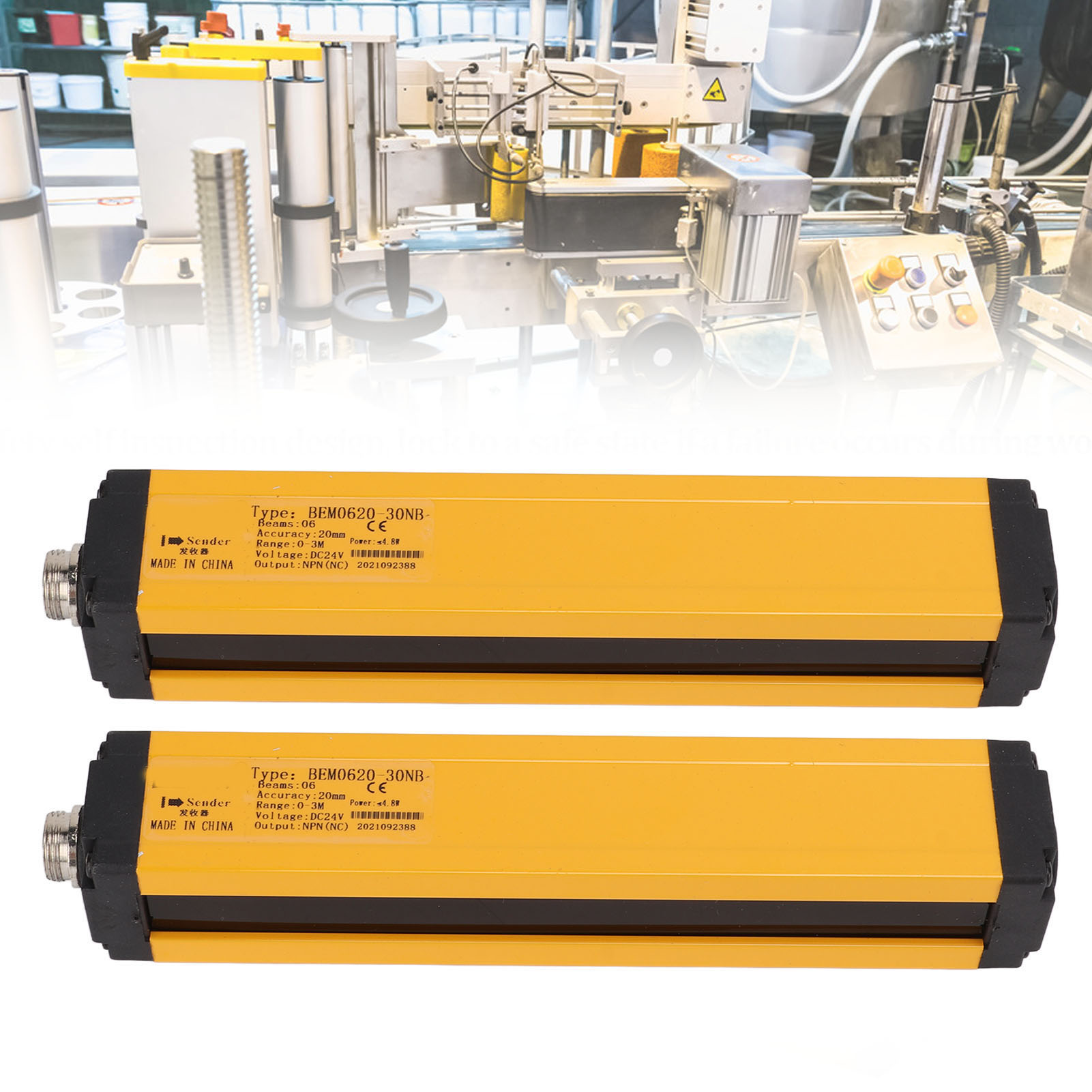Berm/bem0620-30nb Sicherheitslichtvorhang Für Stanzpressen, Infrarot-schutzlichtvorhang, Lichtstrahlsensor, Lichtstrahlabstand: 20 Mm