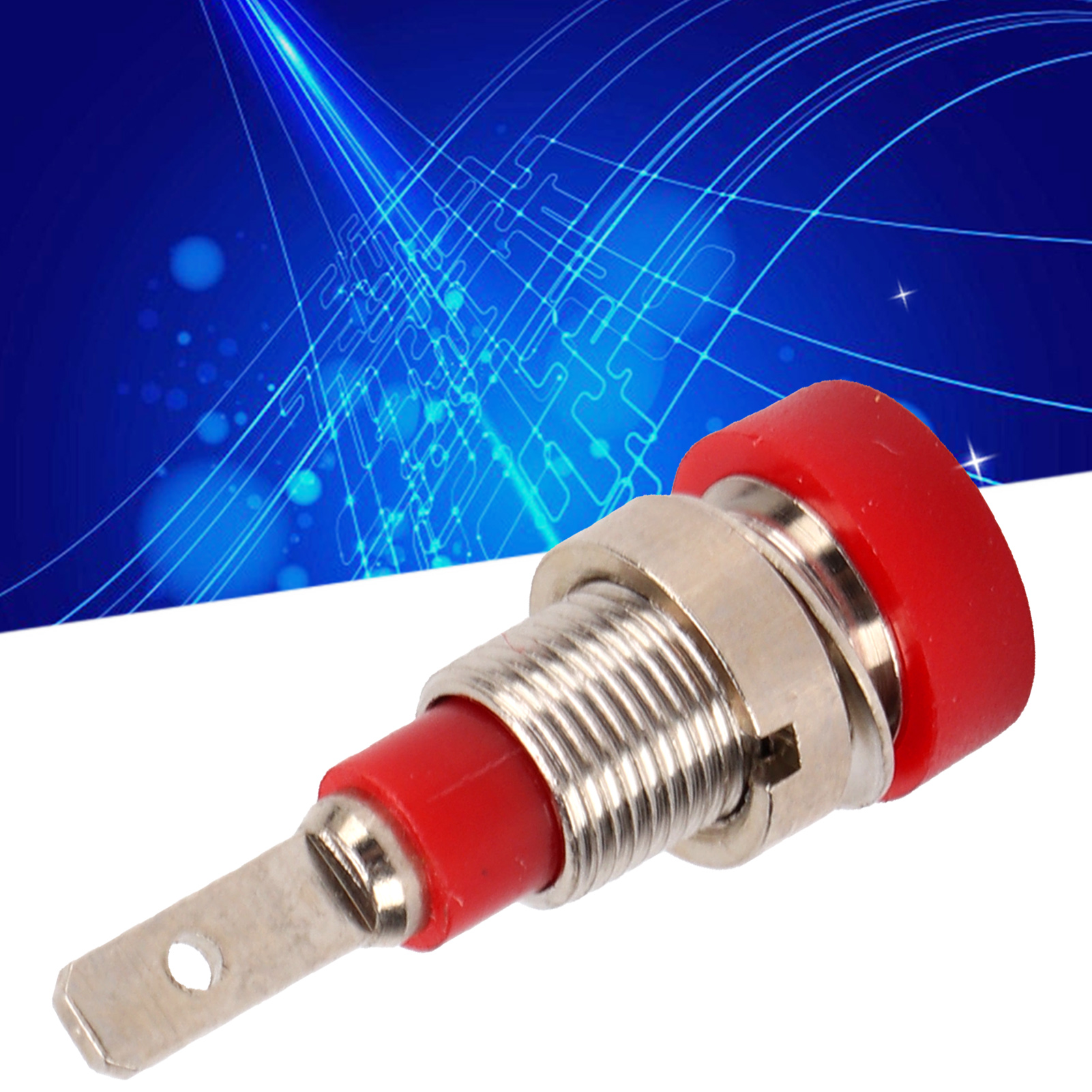 J.40004 Hochwertiger 2-mm-bananenstecker Aus Vollkupfer, 2-mm-panelstecker, 8-mm-panelöffnung, Verkauft In 10er-packungen (rot).