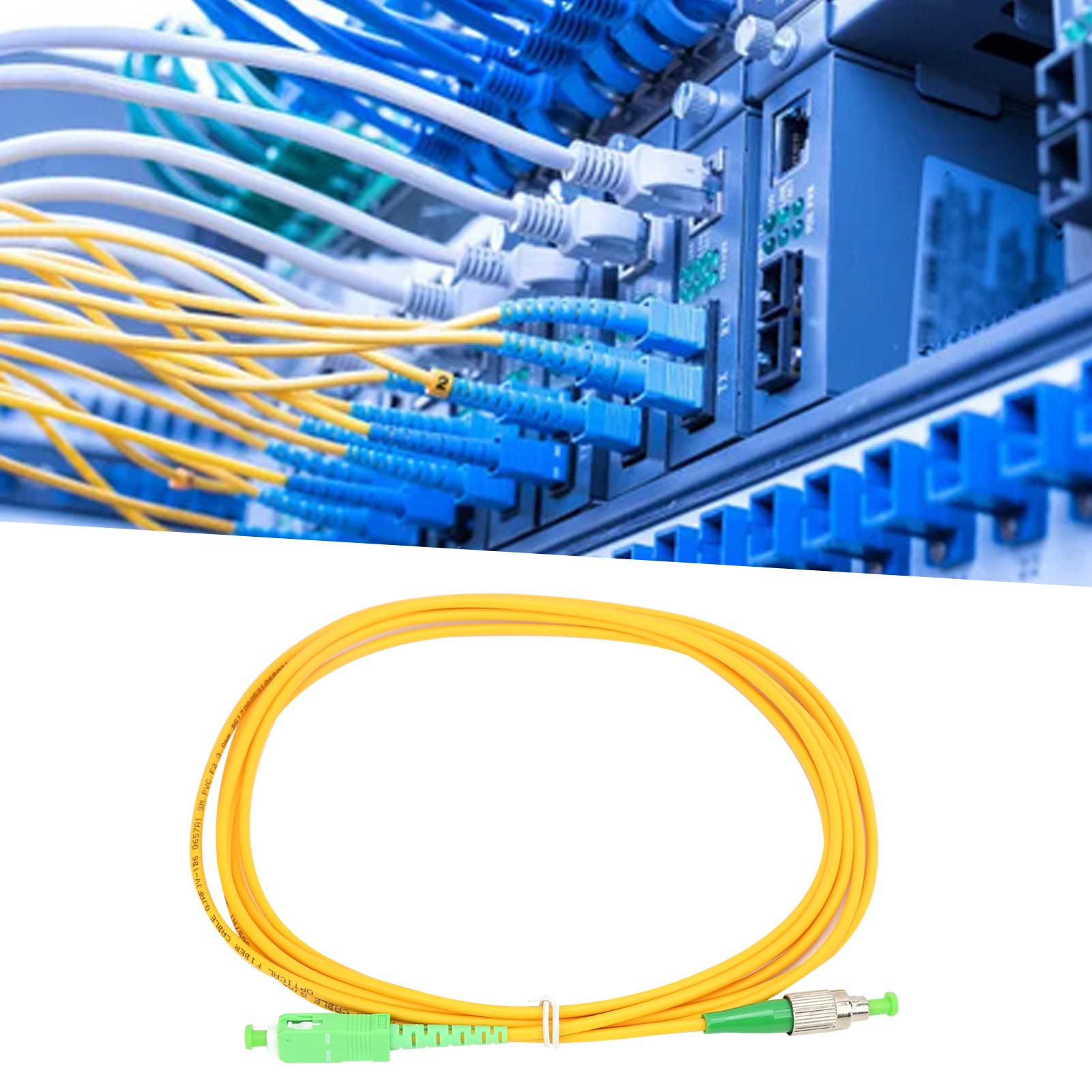 Sc/apc-fc/apc-sm-dx-3.0-3m-pvc Glasfaser-patchkabel