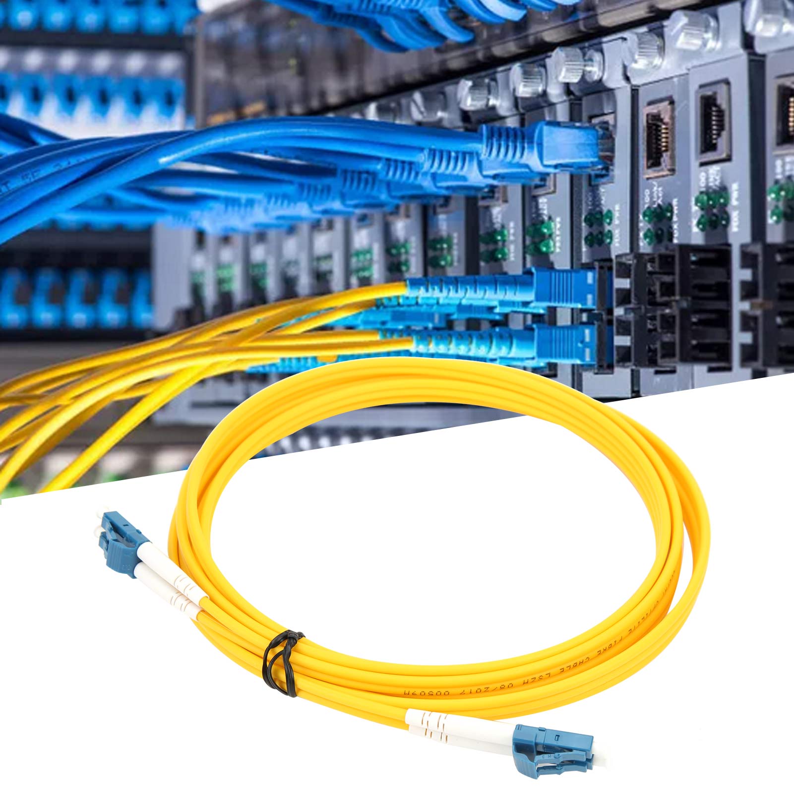 Lc/upc-lc/upc-sm-dx-3.0-3m-pvc Glasfaser-patchkabel