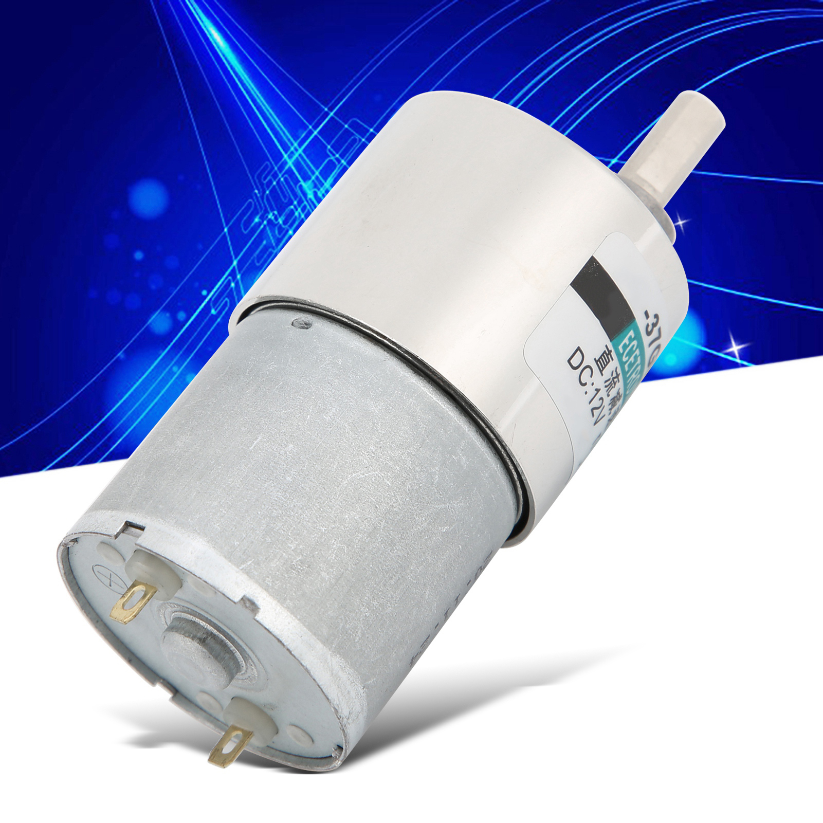 12-v-gleichstrom-miniaturgetriebemotor, Niedrige Drehzahl (20 U/min), Mit Halterung Und Drehzahlregler Xd-37gb3530 + Halterung + Drehzahlregler