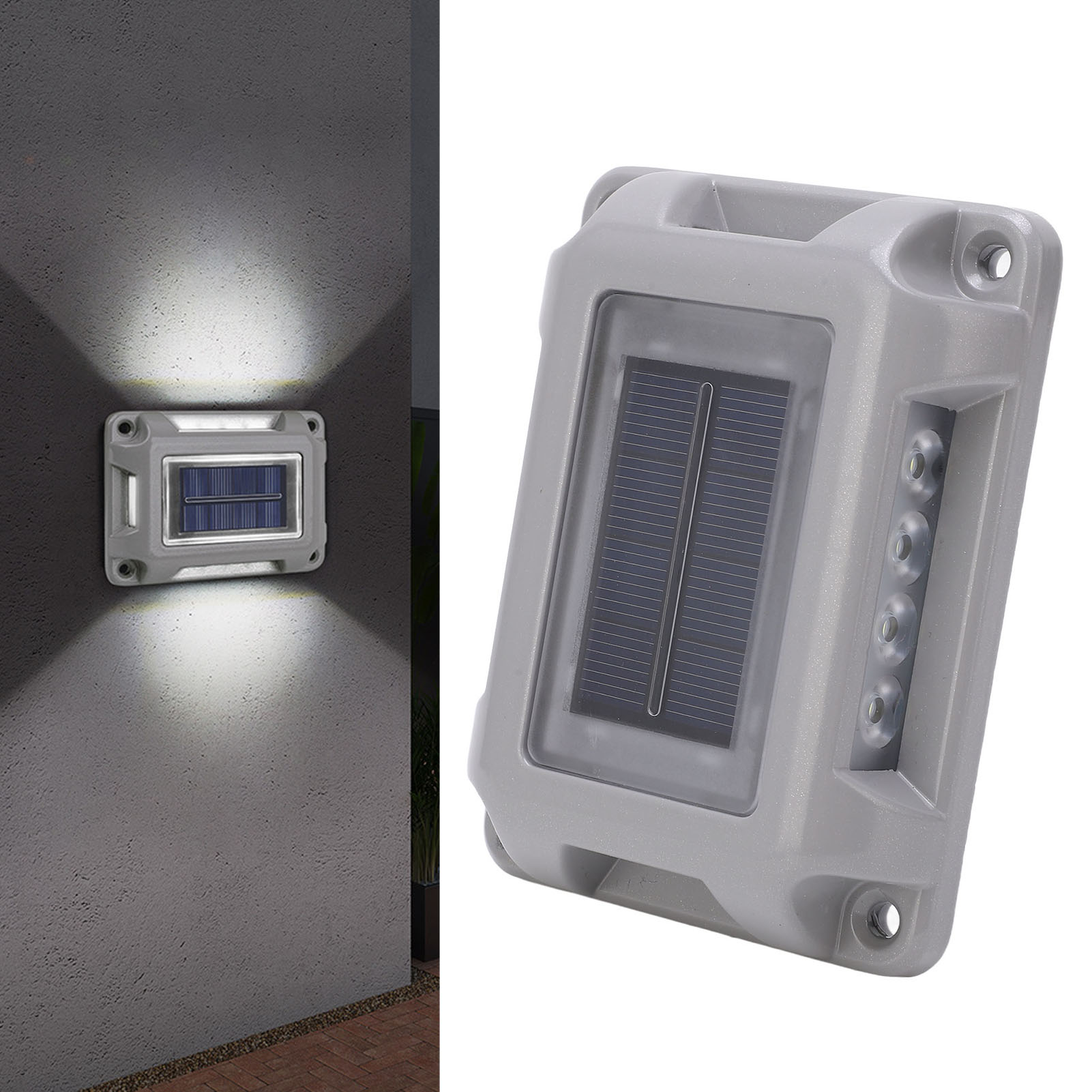 Wasserdichte Led-solar-bodeneinbauleuchte Mit Linse, Weißes Licht