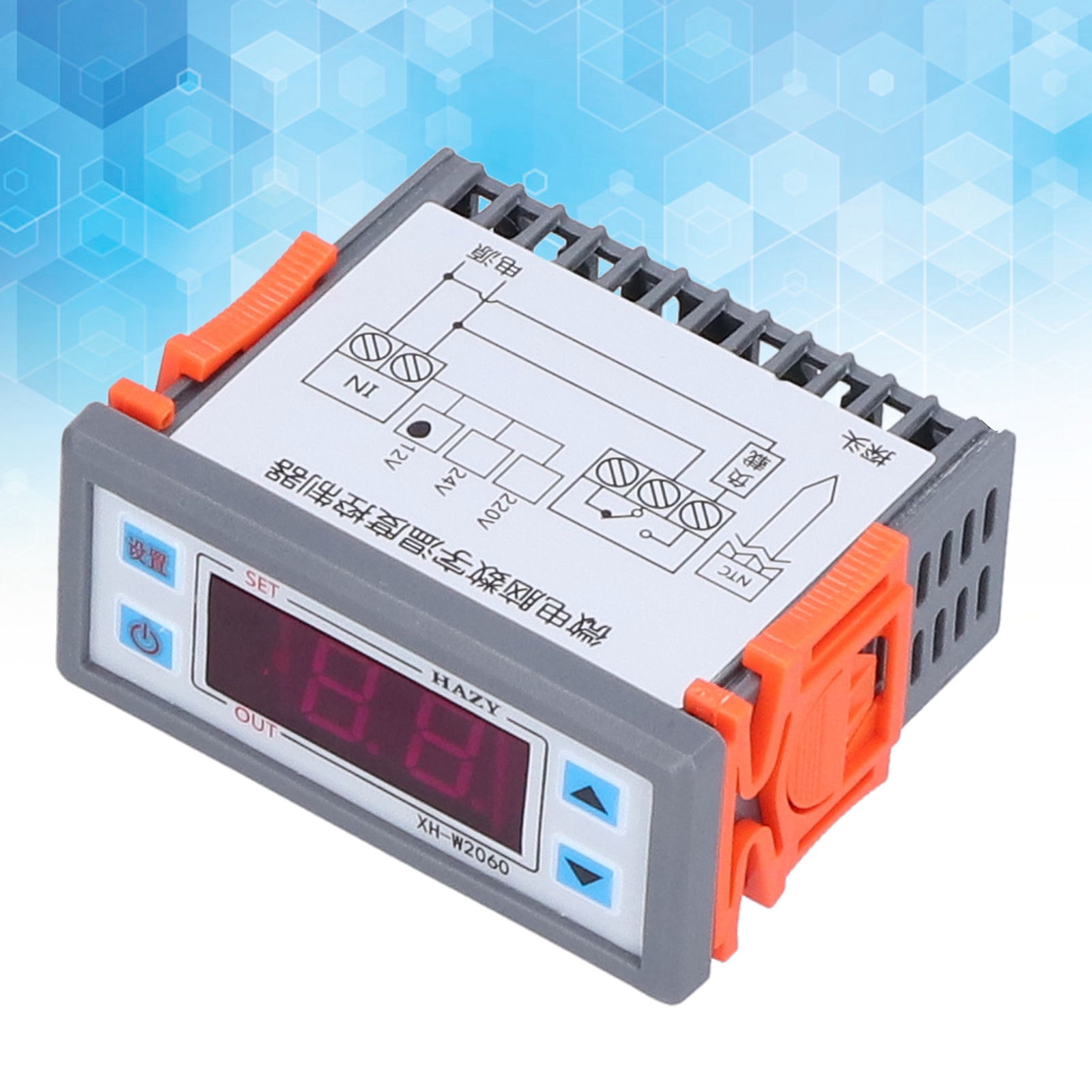 Xh-w2060 Digitaler Temperaturregler, Temperaturregler Mit Digitaler Anzeige, Temperaturreglerschalter (12v Anpassbar)