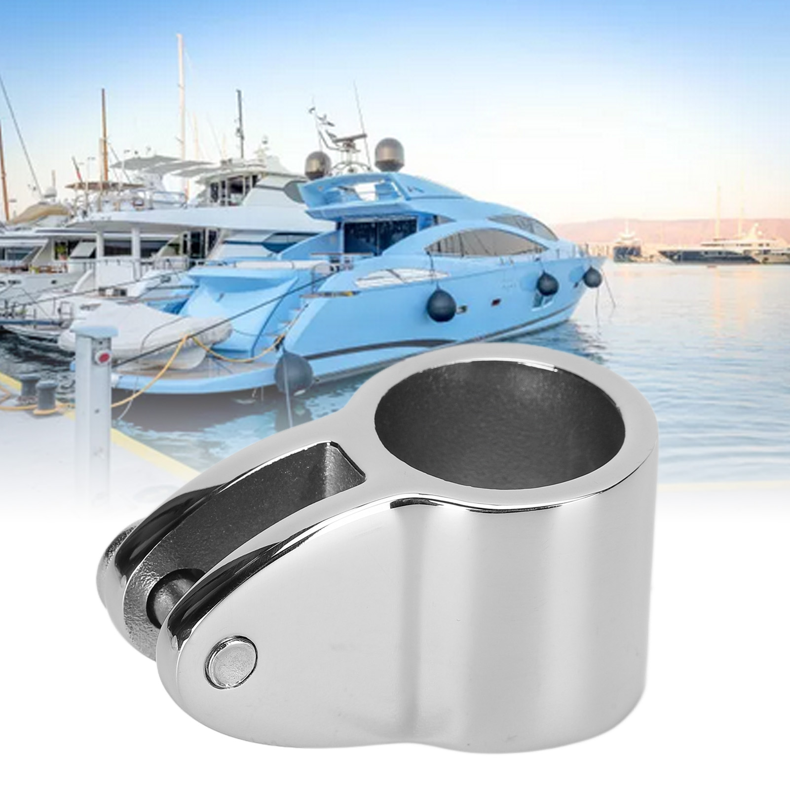 Gleithülse Aus Edelstahl 316 Für Yachten Und Sonnenschutz, Offene Montagehalterung Für Marine-gleithülse, Hochbelastbare 22-mm-rohrverschraubung