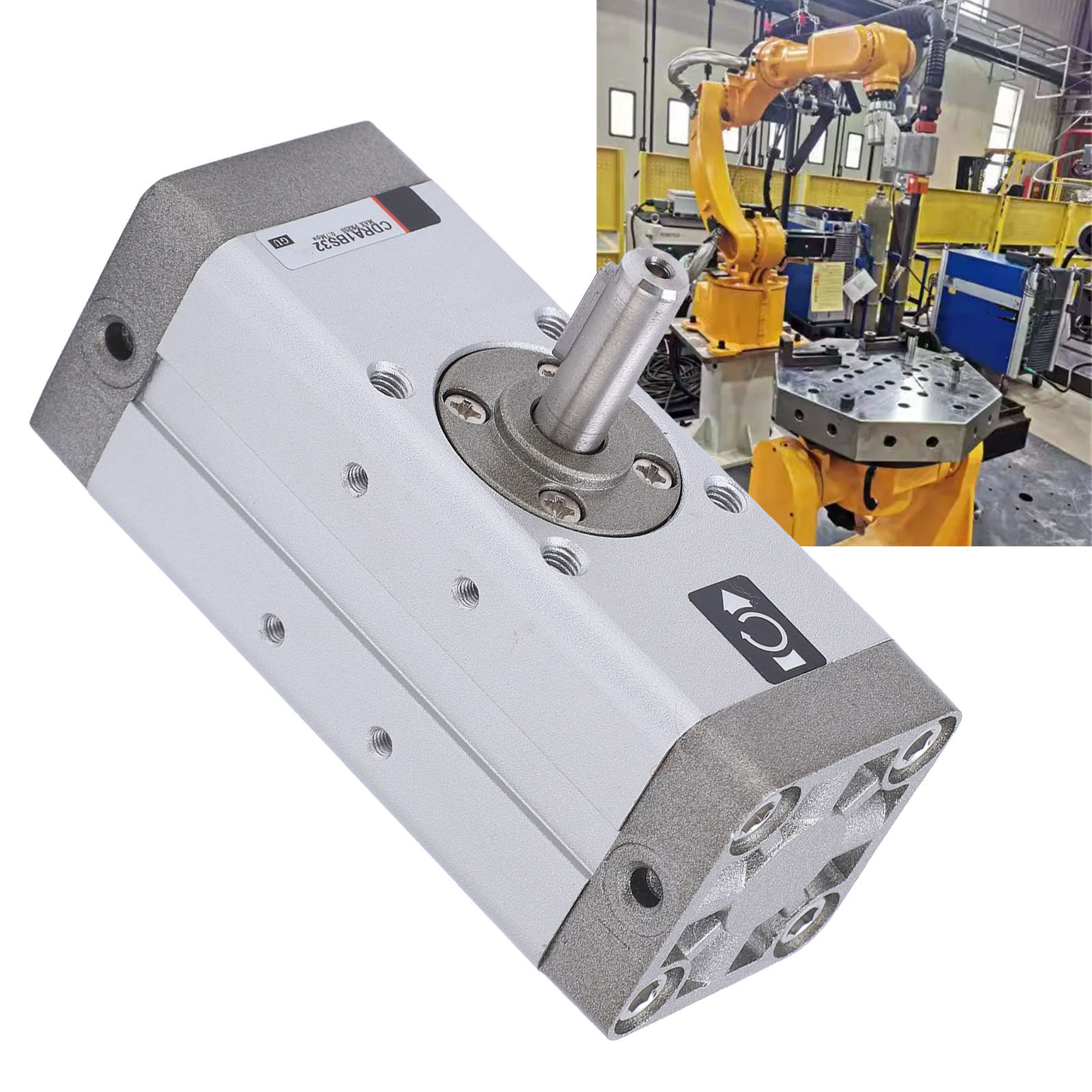 Pneumatischer Zahnstangen-oszillationszylinder Der Serie Cdra1bs32-180