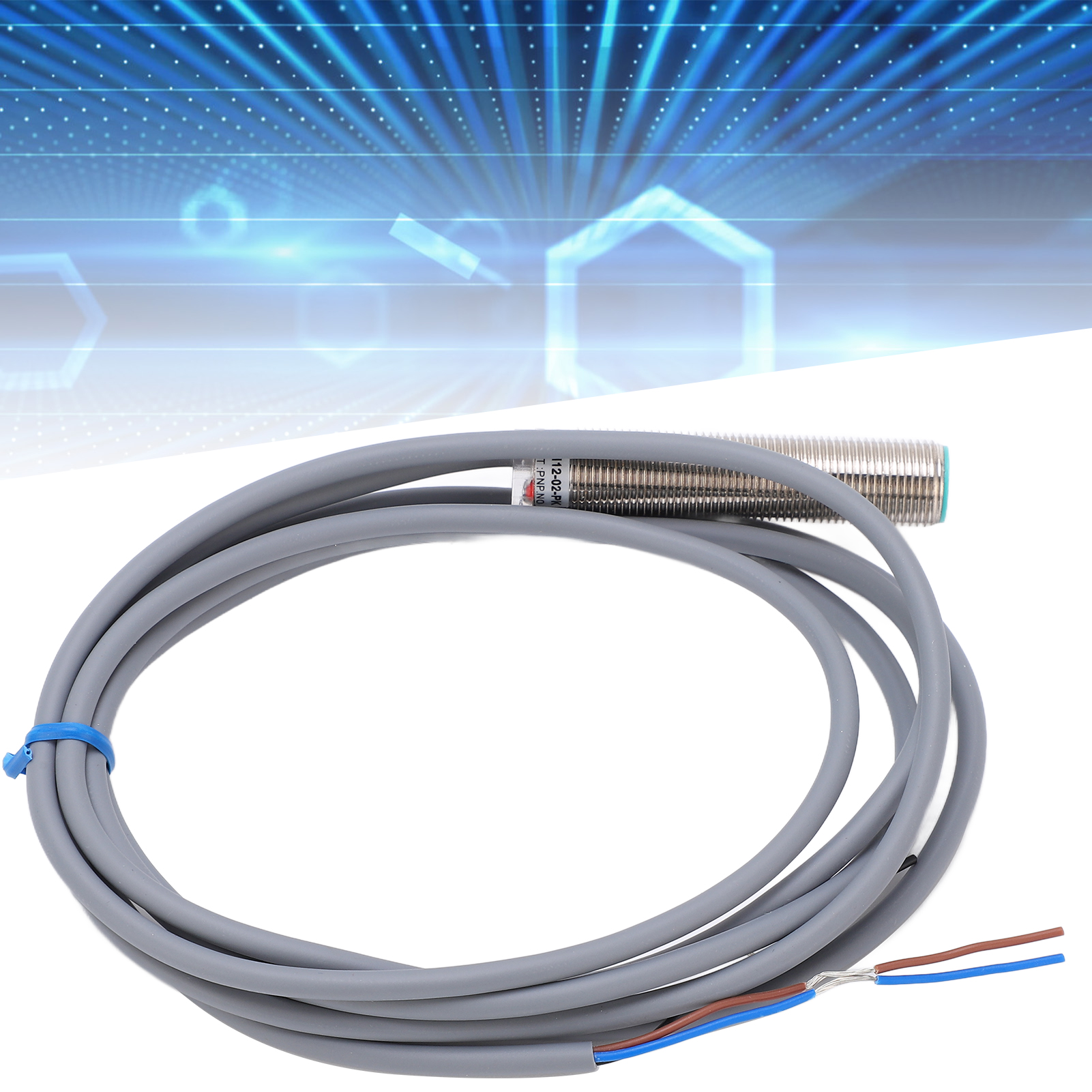 Berm/bem12-02-pk Metallsensor, Induktiver Näherungsschalter, Flachkopf, Gleichstrom, Dreiadrig, Pnp-öffner, 10–30 V Dc