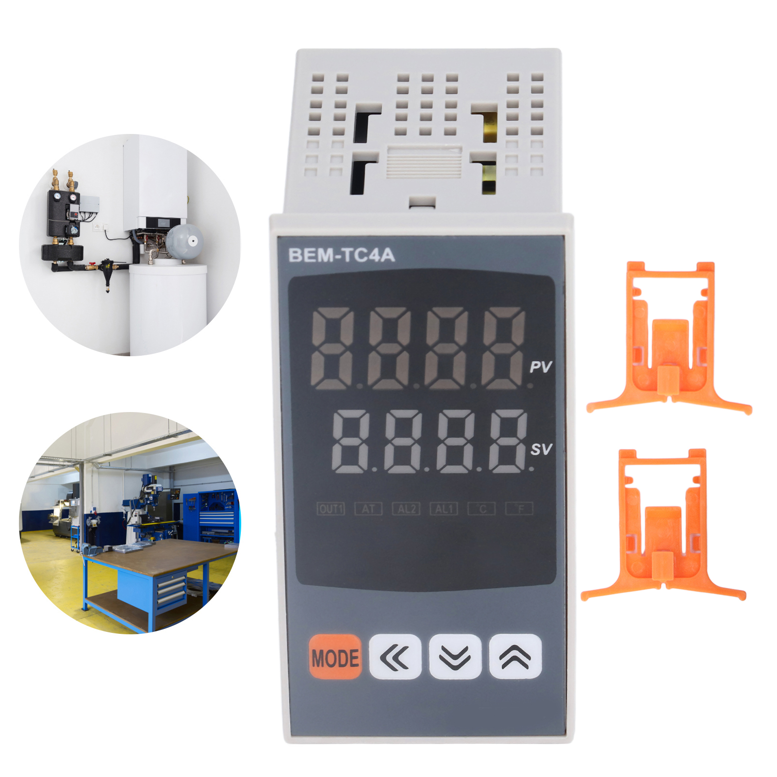 Berm® 4896 Mm Intelligenter Temperaturregler Mit Digitalanzeige, Pid-regelung Und Zwei Ausgängen