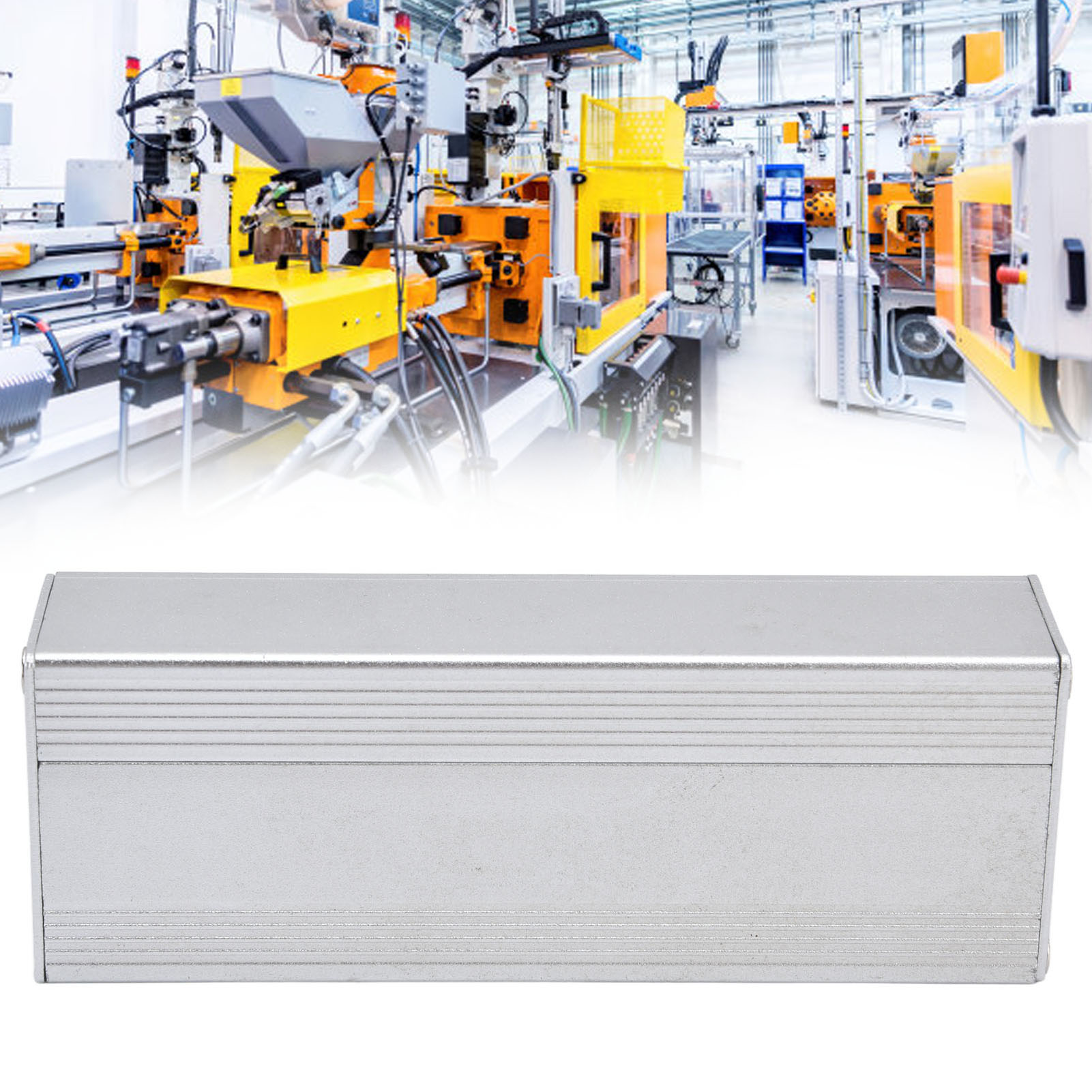 Sandfarbenes, Silberfarbenes Aluminiumgehäuse 25 X 40 X 110 Mm Für Flachbildschirmverstärker, Aluminiumgehäuse Für Hifi-röhrenverstärker, Aluminiumgehäuse Für Netzteil, Separates Aluminiumgehäuse