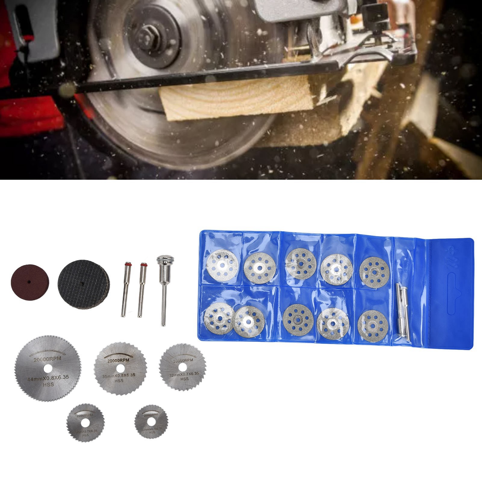 40-teiliges Set = Trennscheibe, Kreissägeblatt, Trennscheibe Für Holz- Und Metallbearbeitung