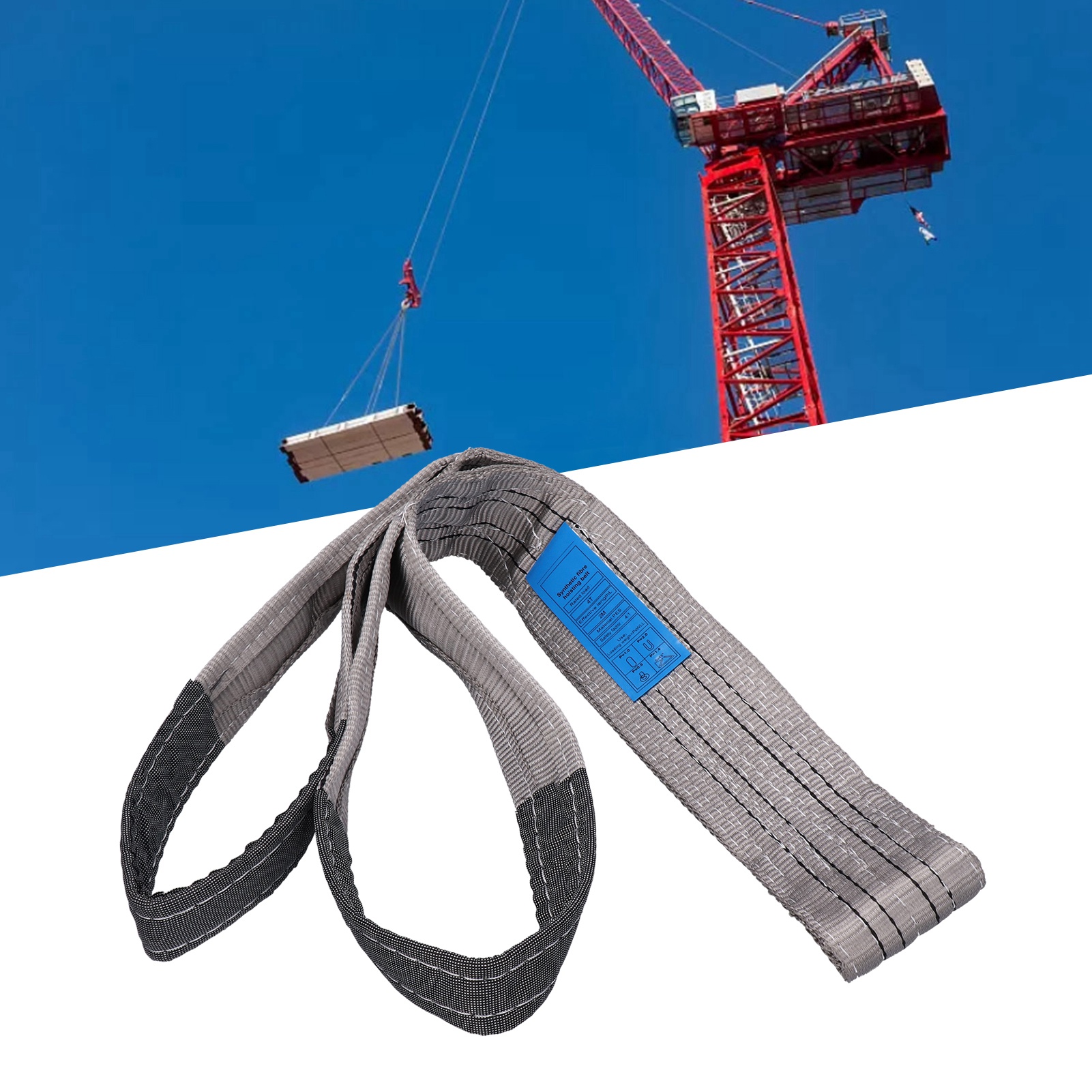 4t Buntes Flachhebeband, Hochleistungs-hebeband Aus Polyester, 6 M