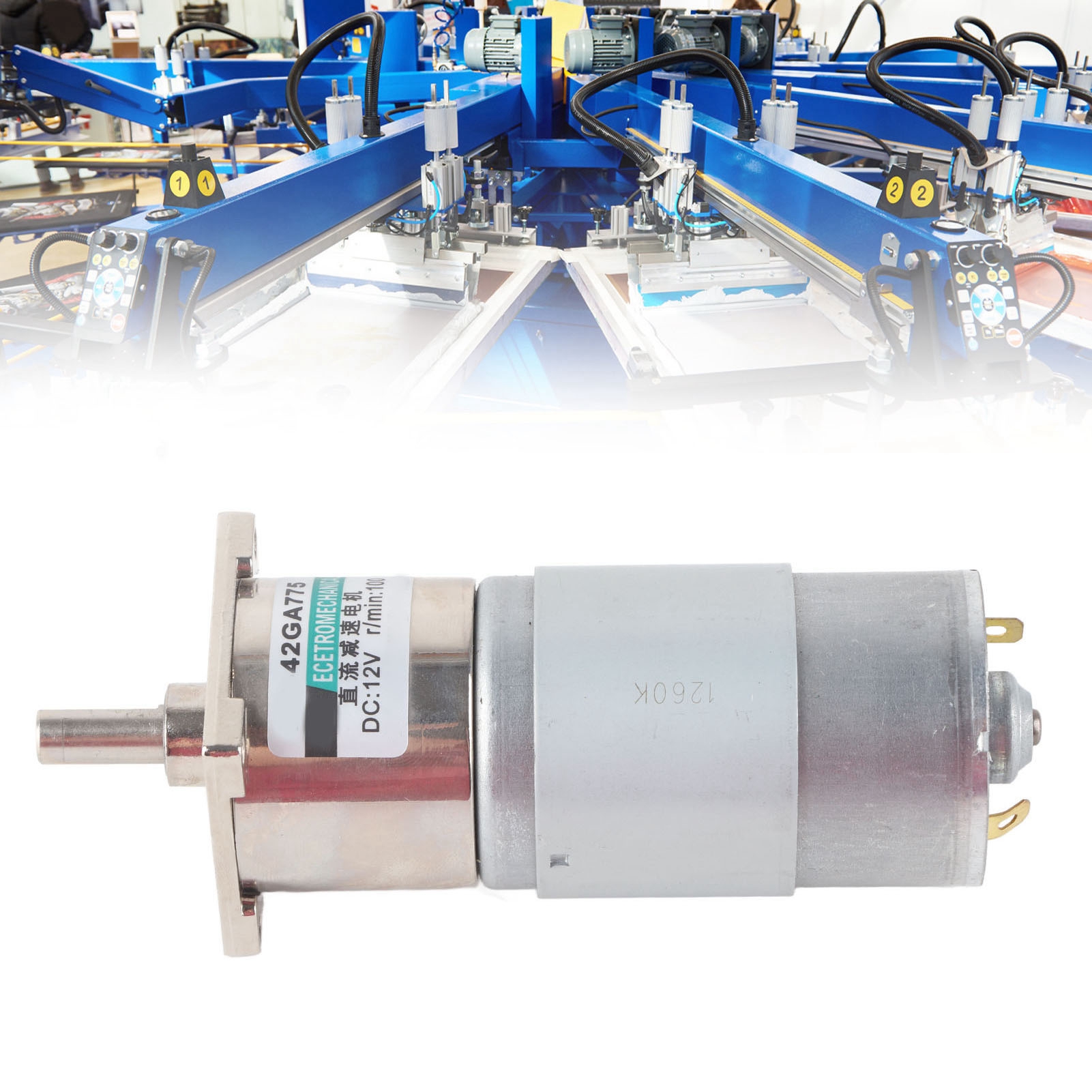 12-v-gleichstrom-miniatur-getriebemotor Mit Halterung Xd-42ga755+, Langsam Laufender, Reversibler Getriebemotor, 100 U/min