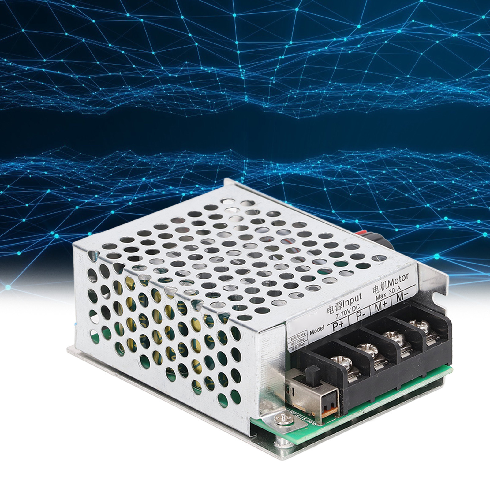 Pwm-drehzahlregler Für 7-70v Bürsten-gleichstrommotoren Und Led-dimmregler