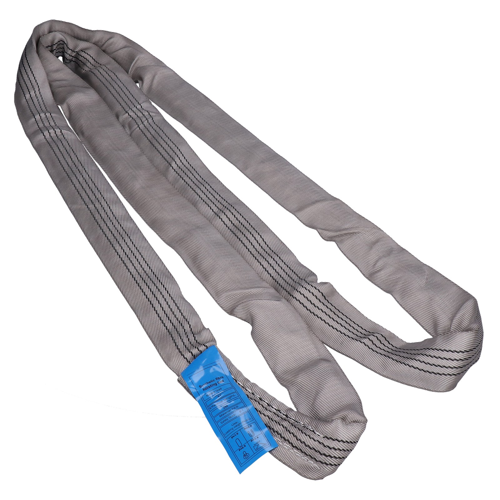4t 70mm Graue Flexible Rundschlinge, 2m