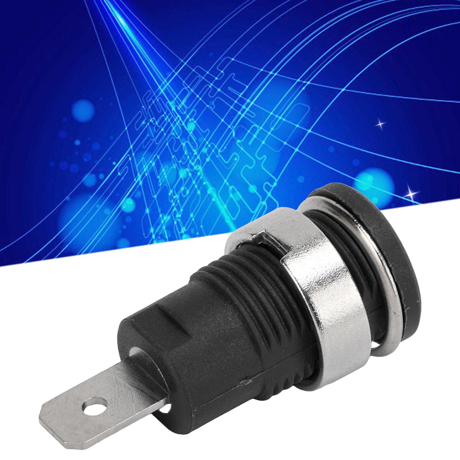 24.210 Bananenstecker 4 Mm, Reines Metallisches Kupferpanel, Weiblicher Anschluss, Bananenkopf, Klemmenblock, Steckerzubehör, Schwarz.