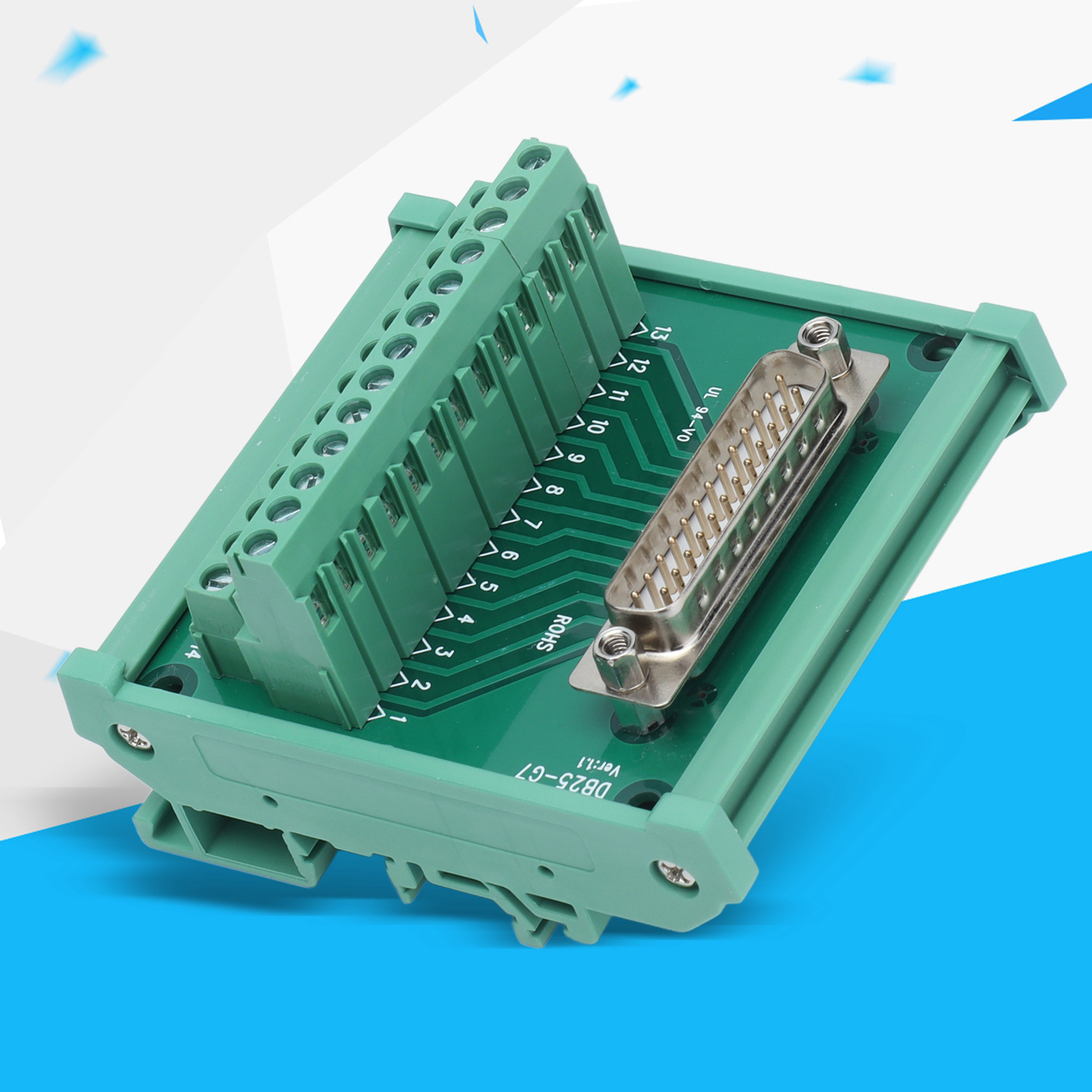 Db25 Auf Db25-g7 Adapter-klemmenblock / Weiblicher Klemmenblock