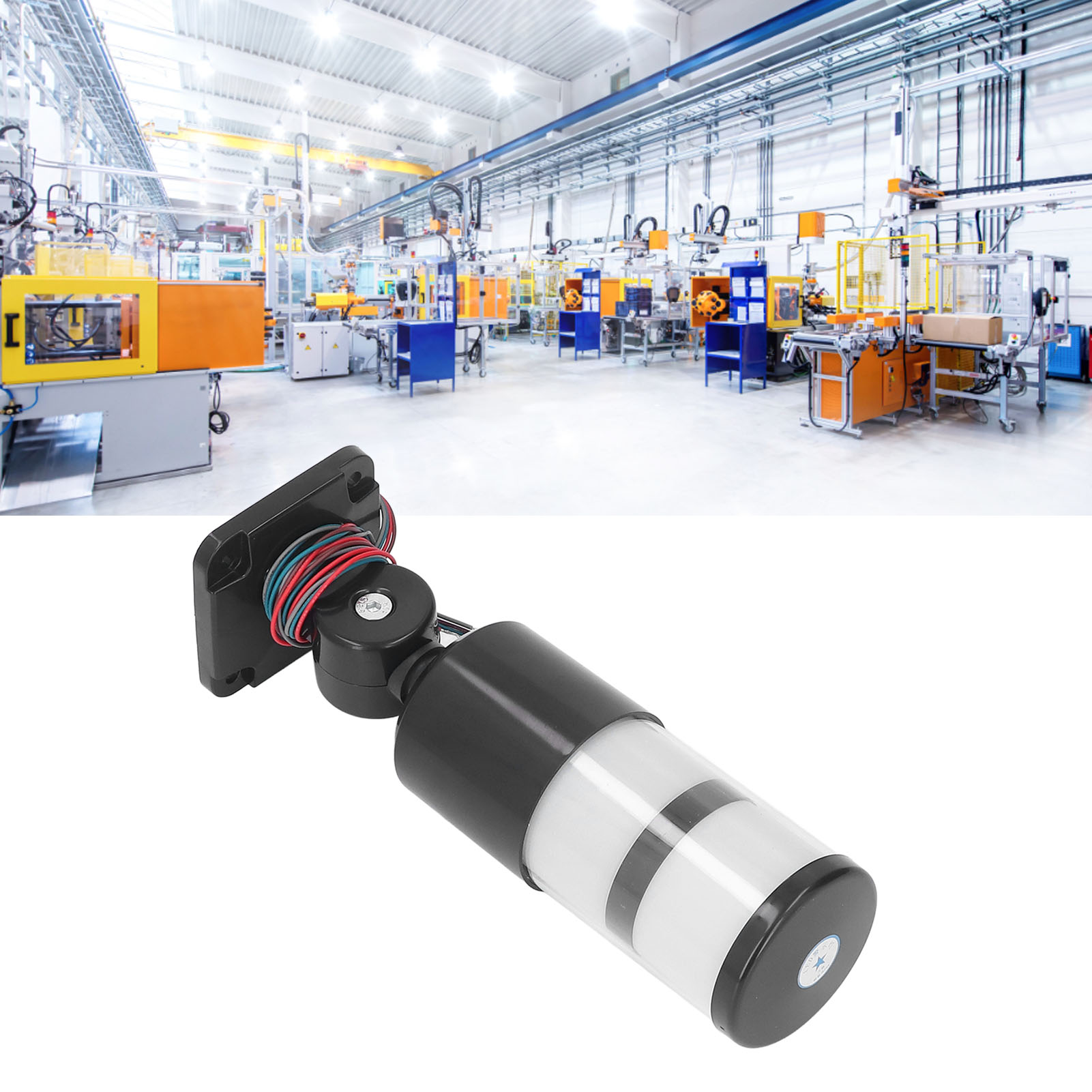 Berm® 12-24v Dc Doppellagige, Faltbare Led-warnleuchte Mit Akustischem Alarm Für Industrielle Werkzeugmaschinen