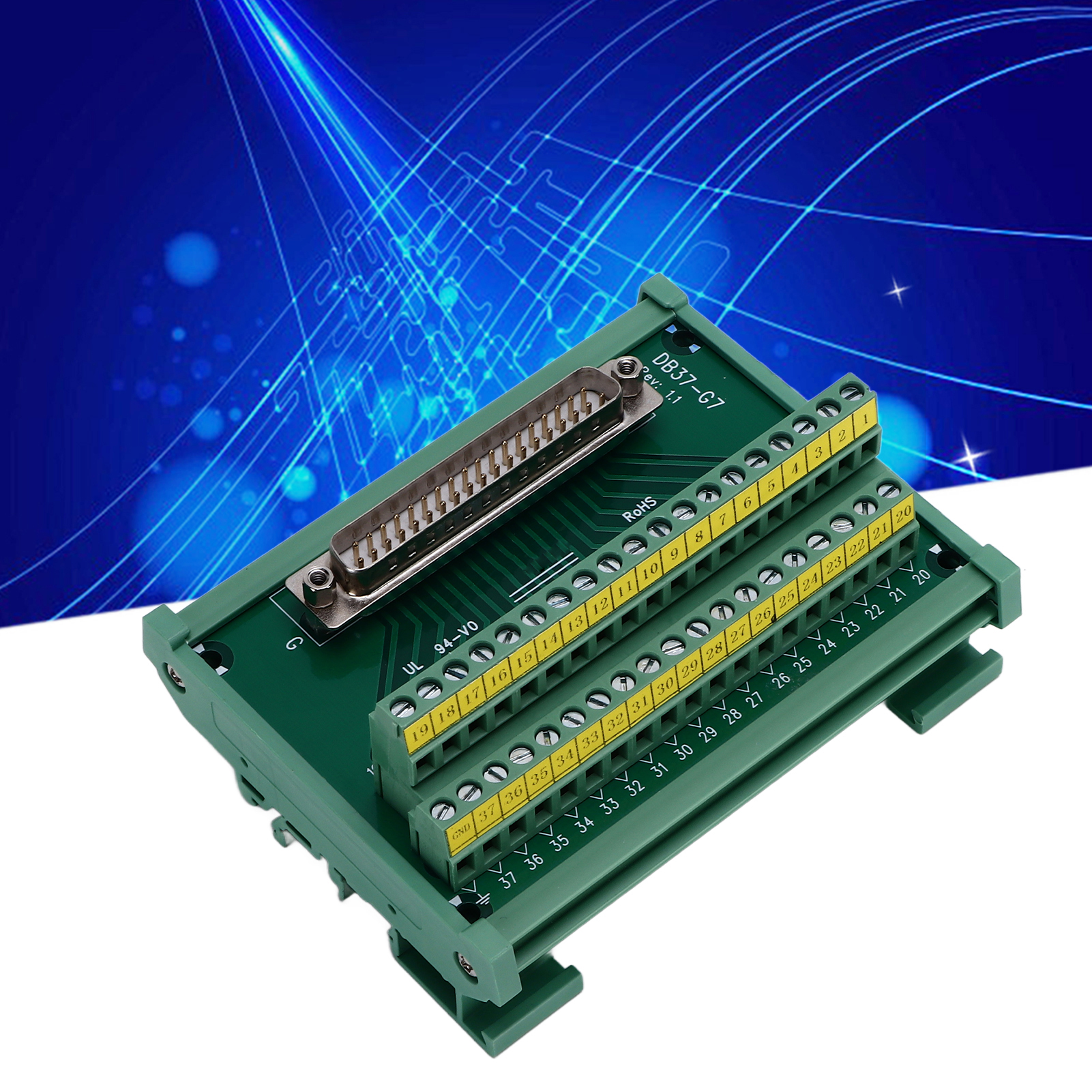 Db37-g7 Gerader Anschlussblock Mit Gehäuse (stecker)