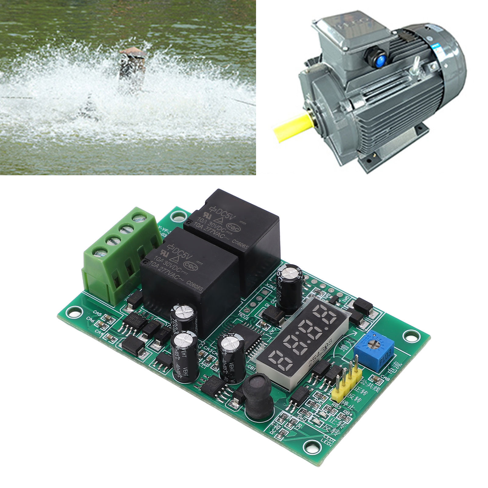 Fernsteuermodul-steuerplatine Für Vorwärts-/rückwärts-gleichstrommotor Mit Überstrom-/überlast-/überspannungs-/rotorblockierschutz (12v/24v)