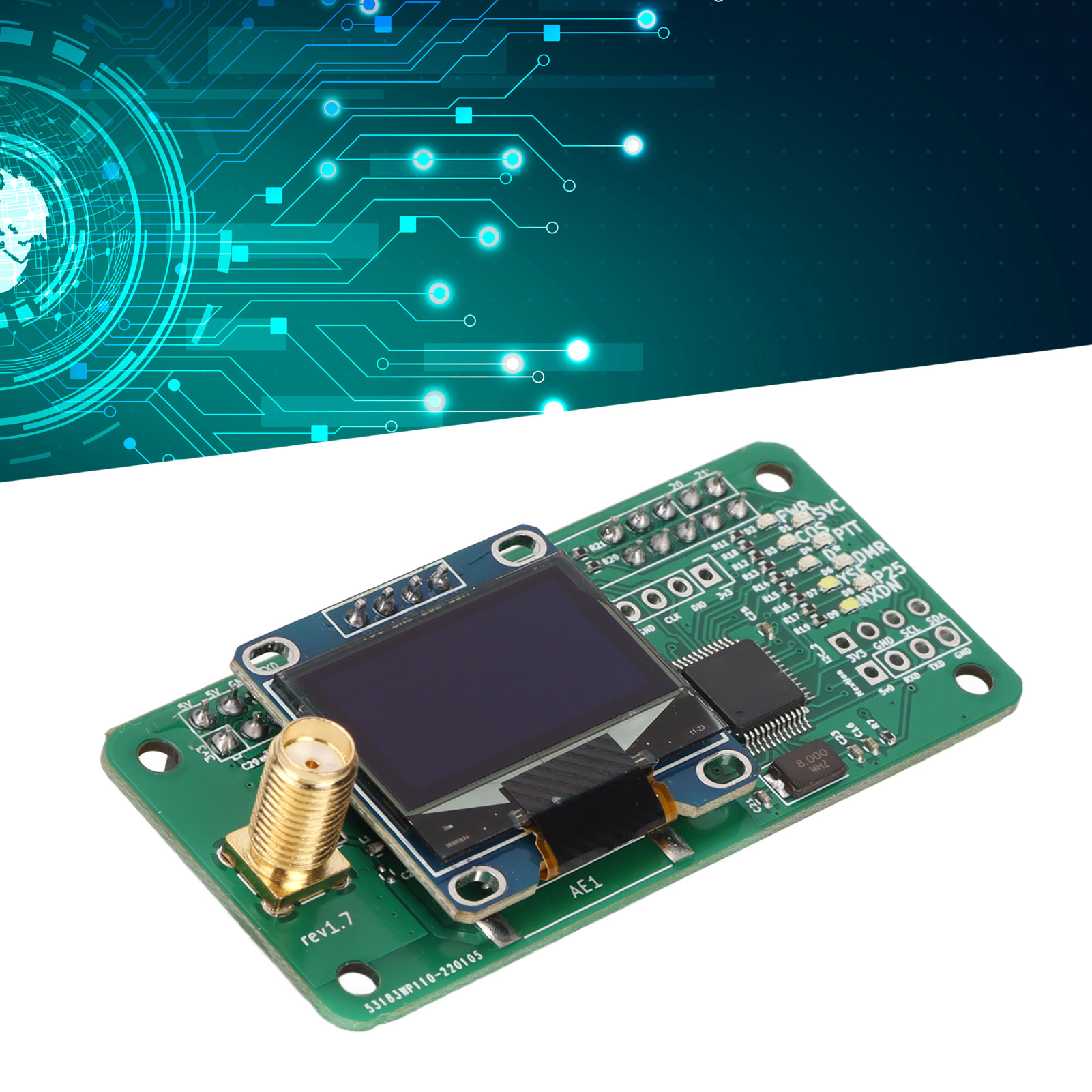 Uhf-, Vhf-, Uv-, Mmdvm-modul, Zugangspunkt + Oled + Antennen-kit Für Dmr P25, Ysf, D-star, Raspberry Pi