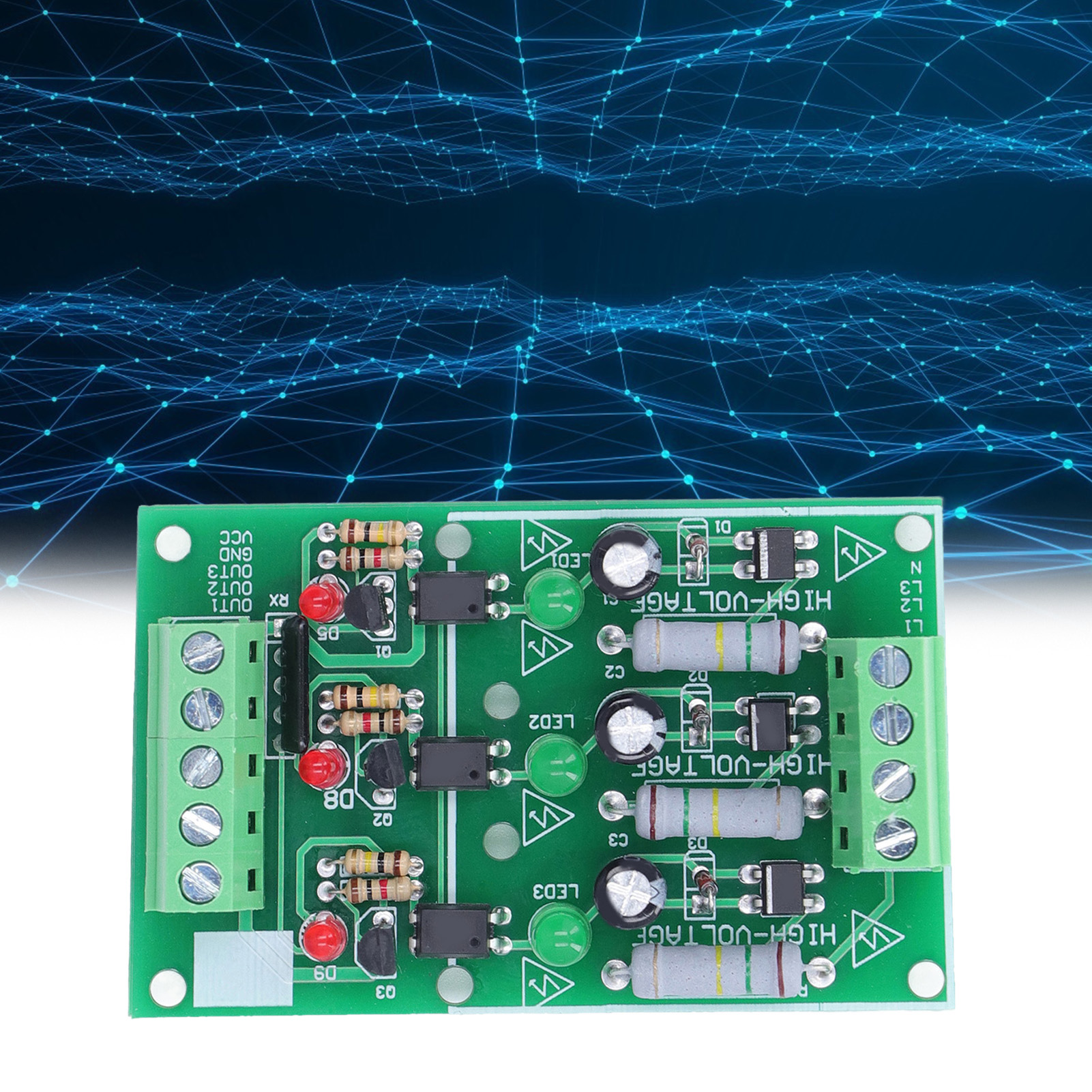3-kanal-optokopplermodul 220 V Ac, 220 V Optokoppler-isolationserkennung, 220 V Spannung Kompatibel Mit Speicherprogrammierbaren Steuerungen.