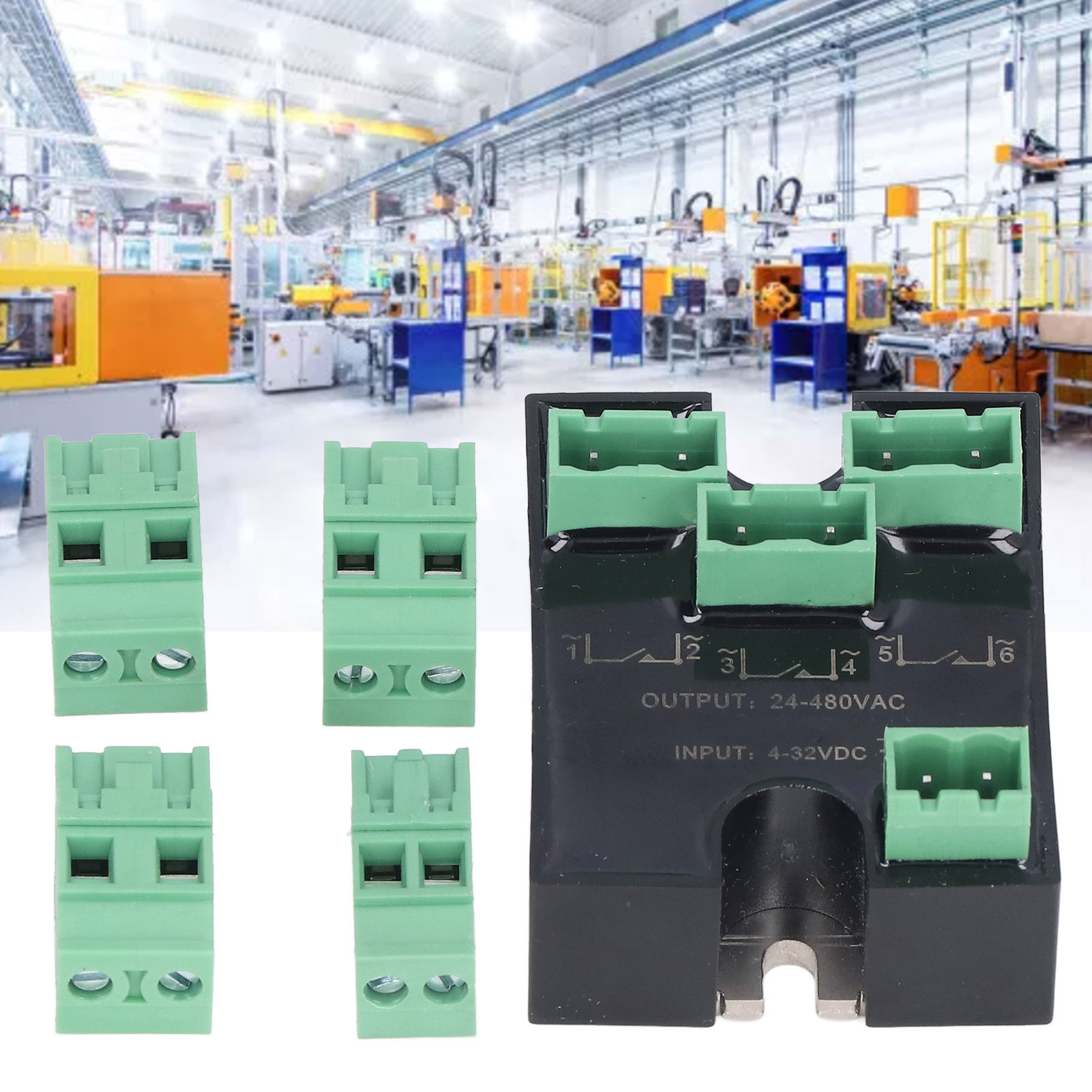 Berm® Ssr 3x25da Miniatur-dreiphasen-halbleiterrelais, Dc-ac-steuerung
