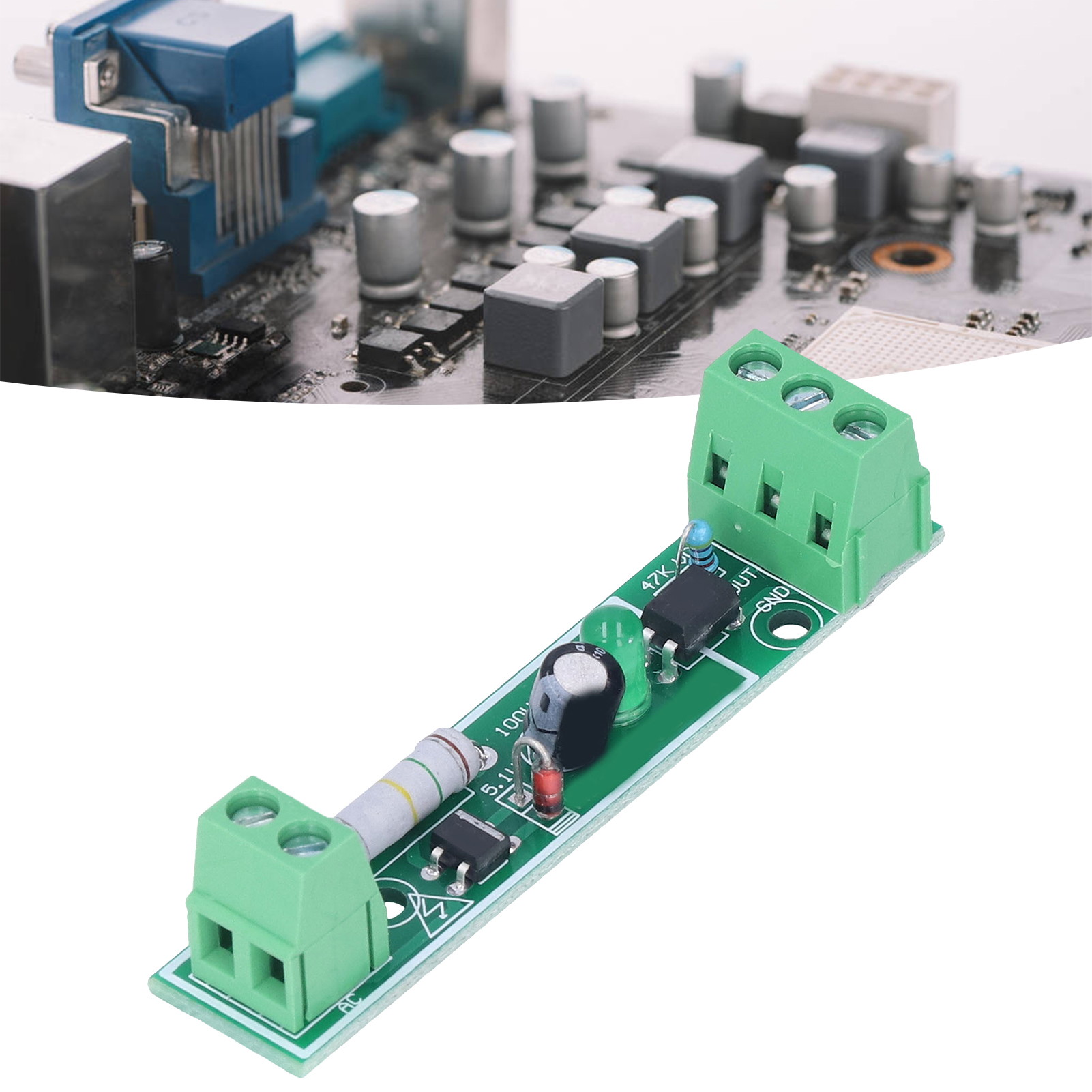 1-kanal-optokopplermodul 220 V Ac, 220 V Optokoppler-isolationserkennung, 220 V Spannung Kompatibel Mit Speicherprogrammierbaren Steuerungen.