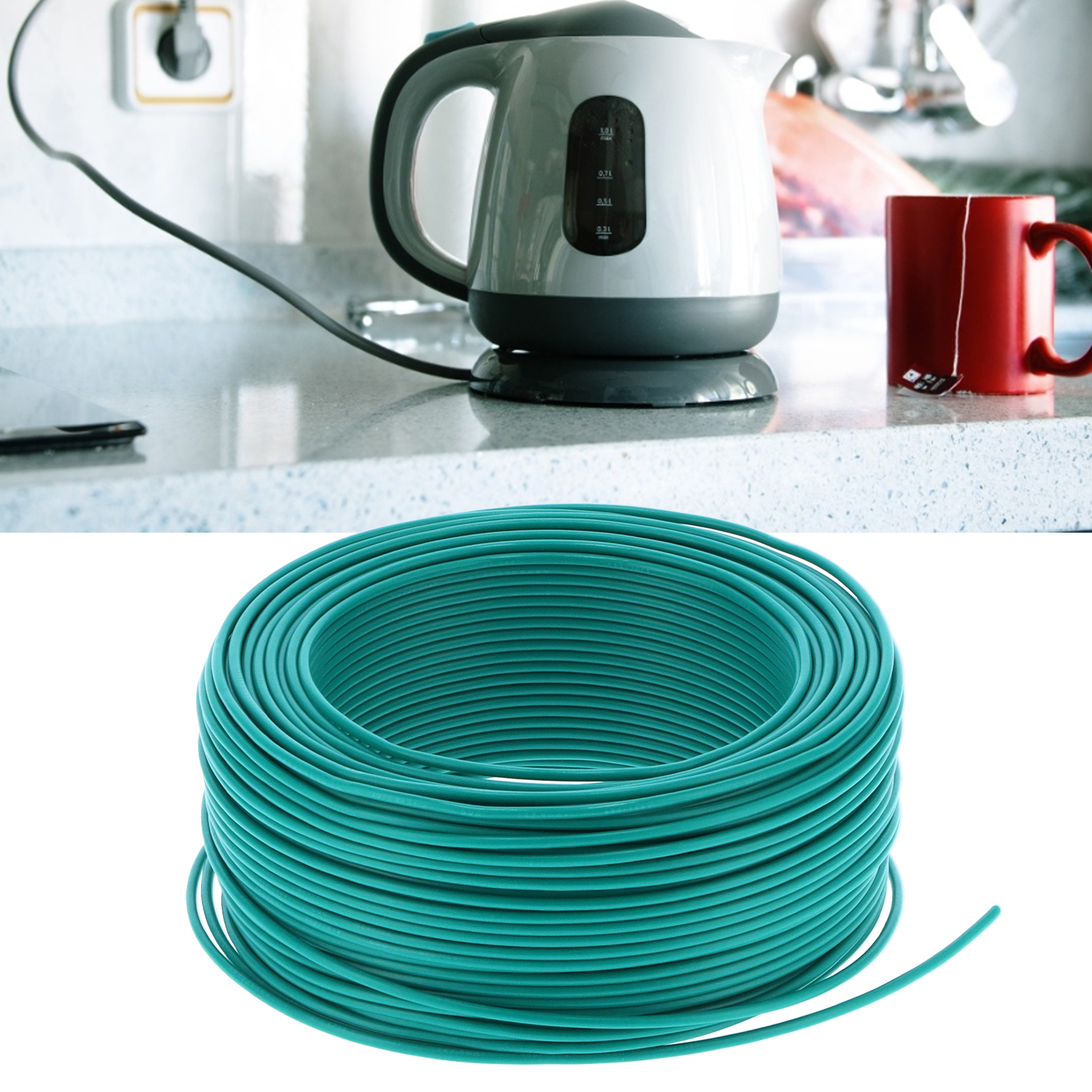 Bv-11 100 M Kabel, 7 Adern, Grünes Reinkupfer, Pvc-isoliert, 300 V Wechselstrom