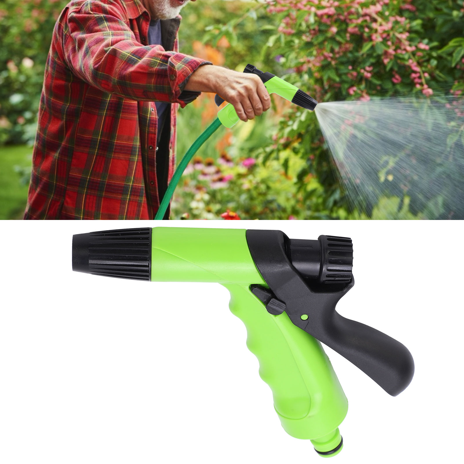Multifunktionale Kunststoff-wasserpistole Zum Waschen Von Autos, Gärten Und Blumen (art.-nr. 11833).