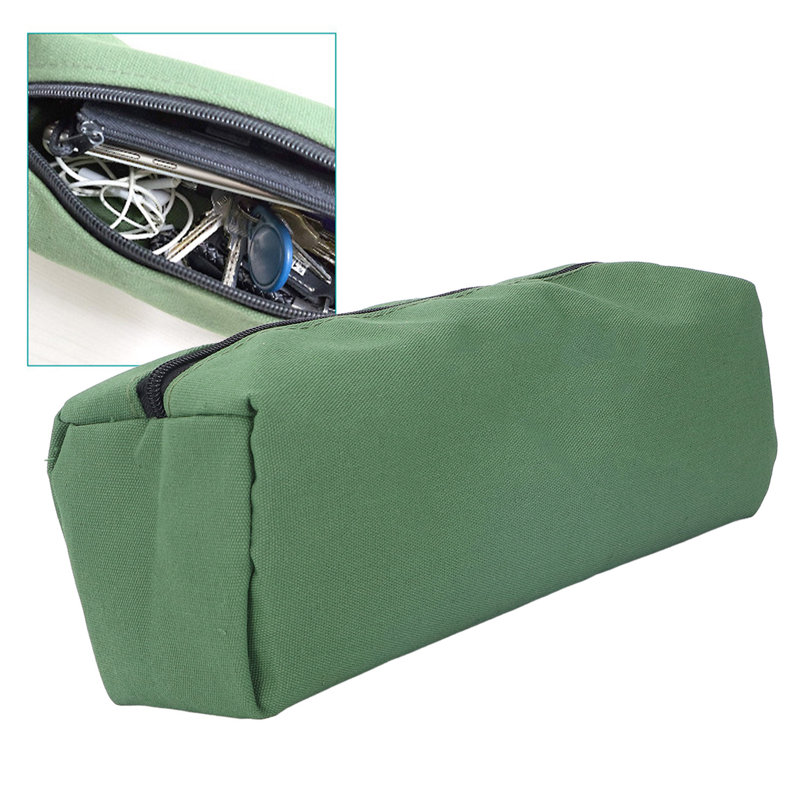 Robuste Tragetasche Aus Segeltuch Mit Großer Öffnung Und Großem Fassungsvermögen, Tragbare Multifunktionale Werkzeugtasche Zur Aufbewahrung Von Schlüsseln, Schraubendrehern, Zangen Und Kleinen Nägeln.