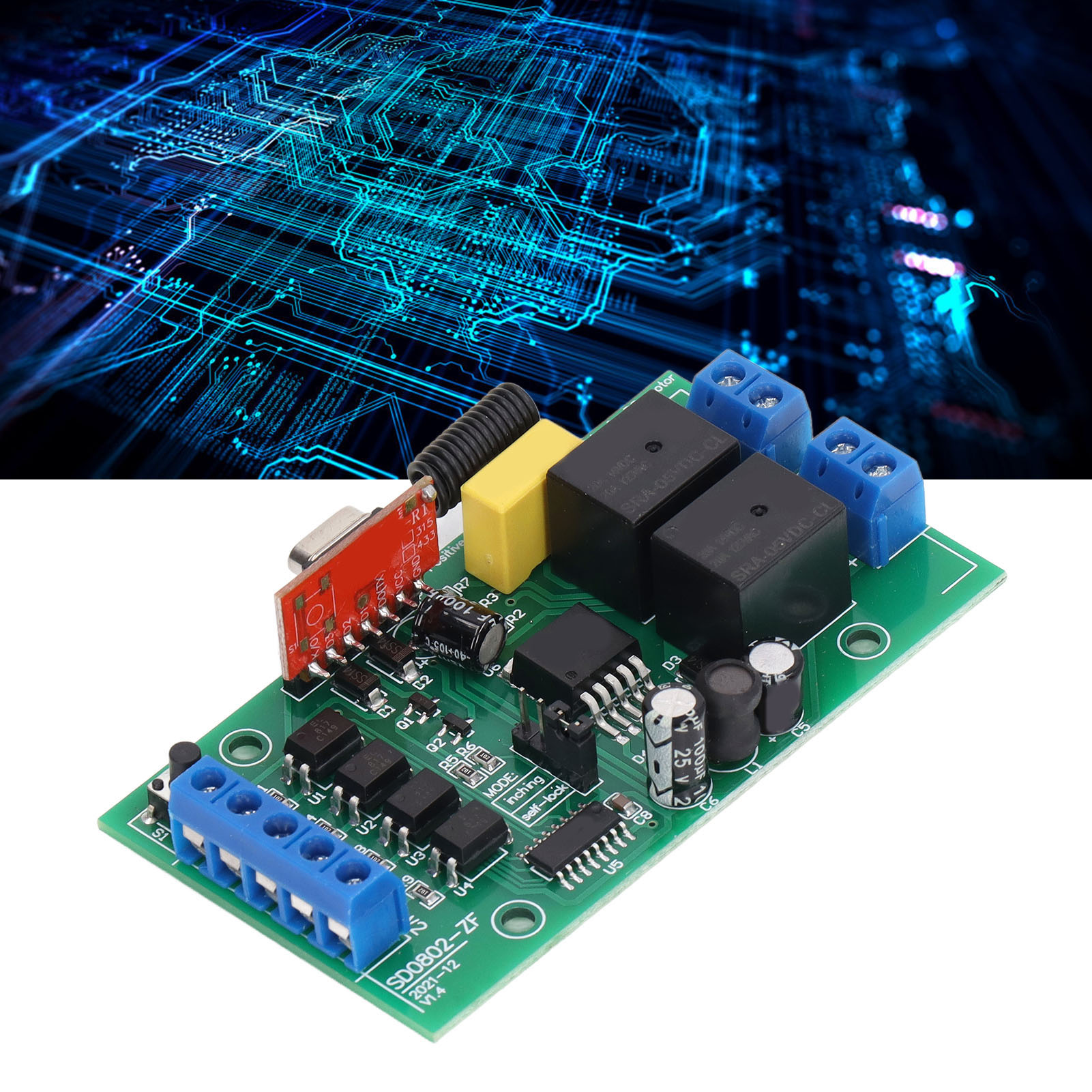 Fernsteuerung Für Vorwärts-/rückwärtslauf Eines 6v-40v Gleichstrommotors, Relaisbasiertes Hubsteuermodul Mit Endschalter