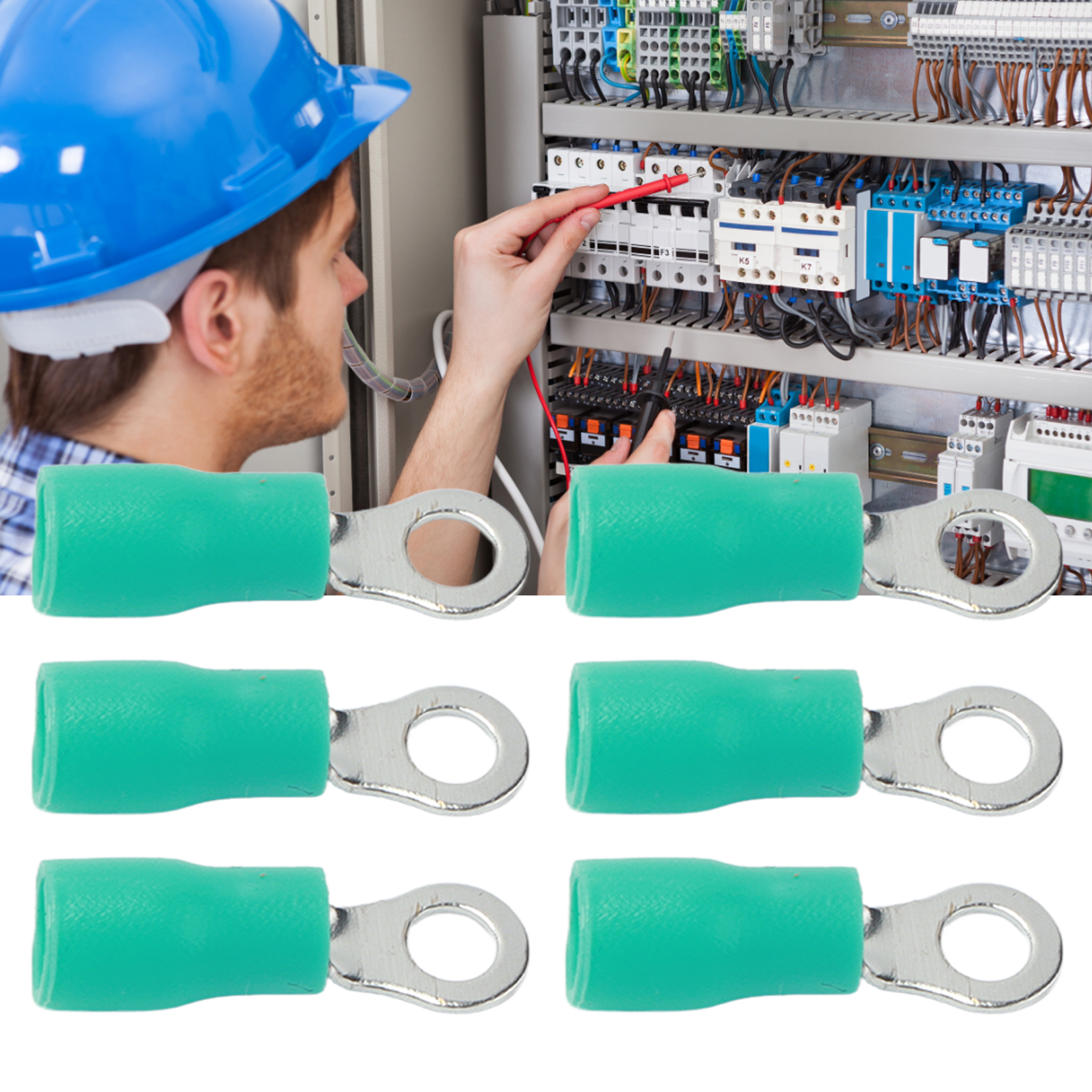 100-tonnen-kupfer-crimpklemmen, Awg 22-16 Drahtverbinder Rv1.25-3 (zu Verkaufen)