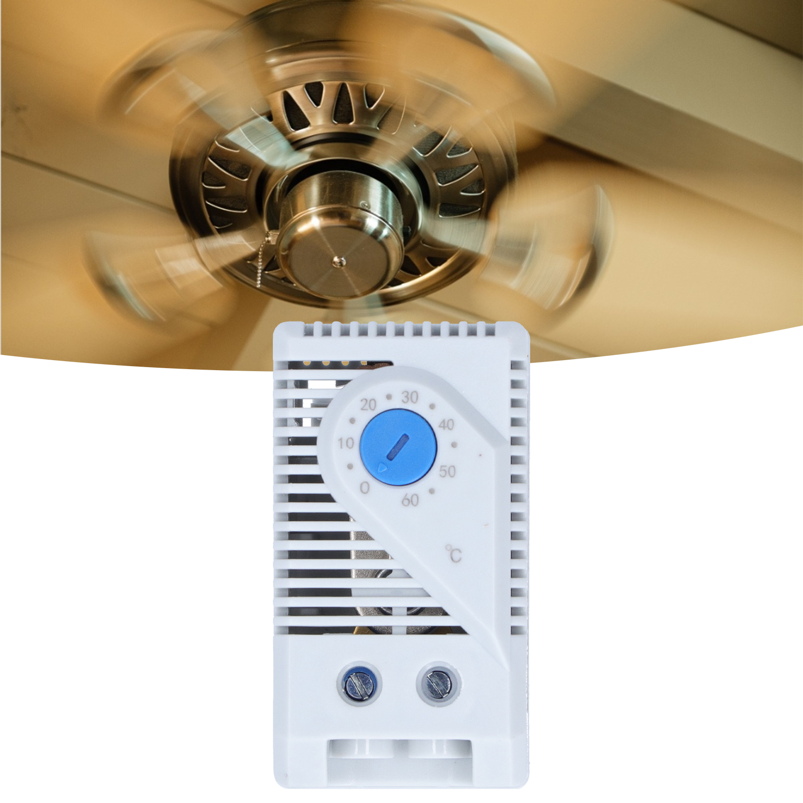 Kts 011 Thermostatischer Temperaturregler, Schaltschrank Mit Mechanischem Temperaturregler, Einstellbereich Von 0℃ Bis 60℃.
