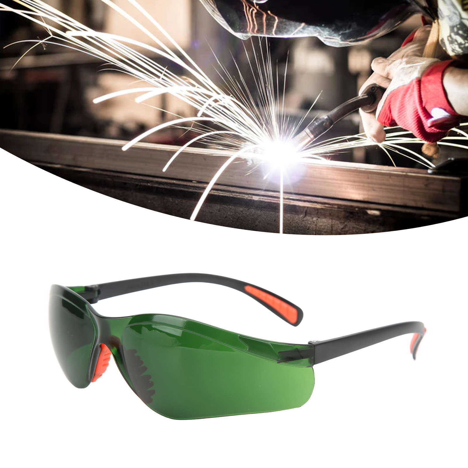 Hellgrüne Schweißerbrille