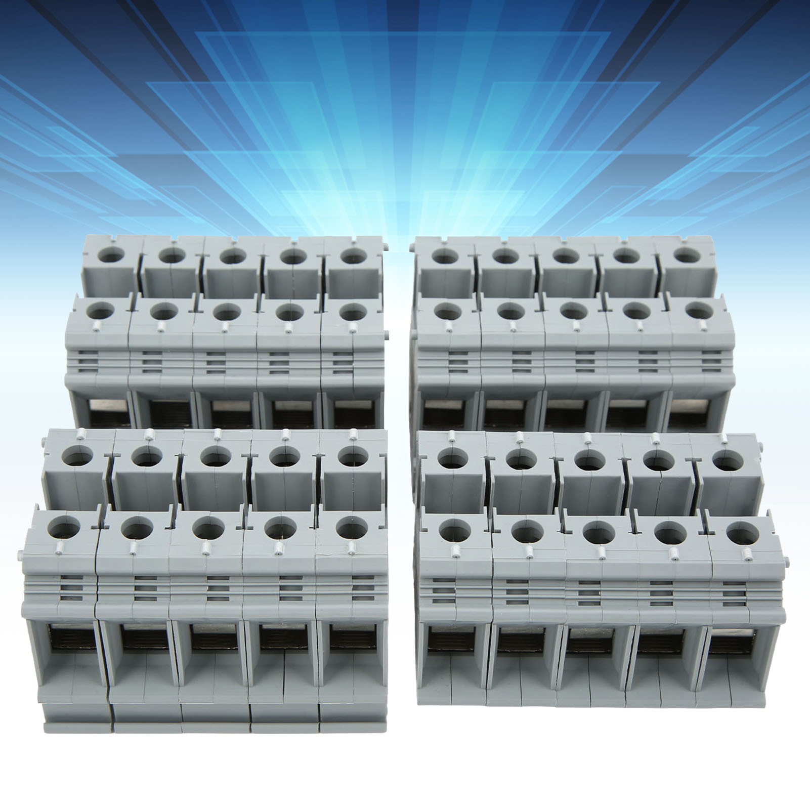 Berm/belme Uik-35 Schienenklemmenblock, Kombinierter Hochspannungsklemmenblock Mit Flammhemmenden Reinkupferschrauben, 125 A/800 V