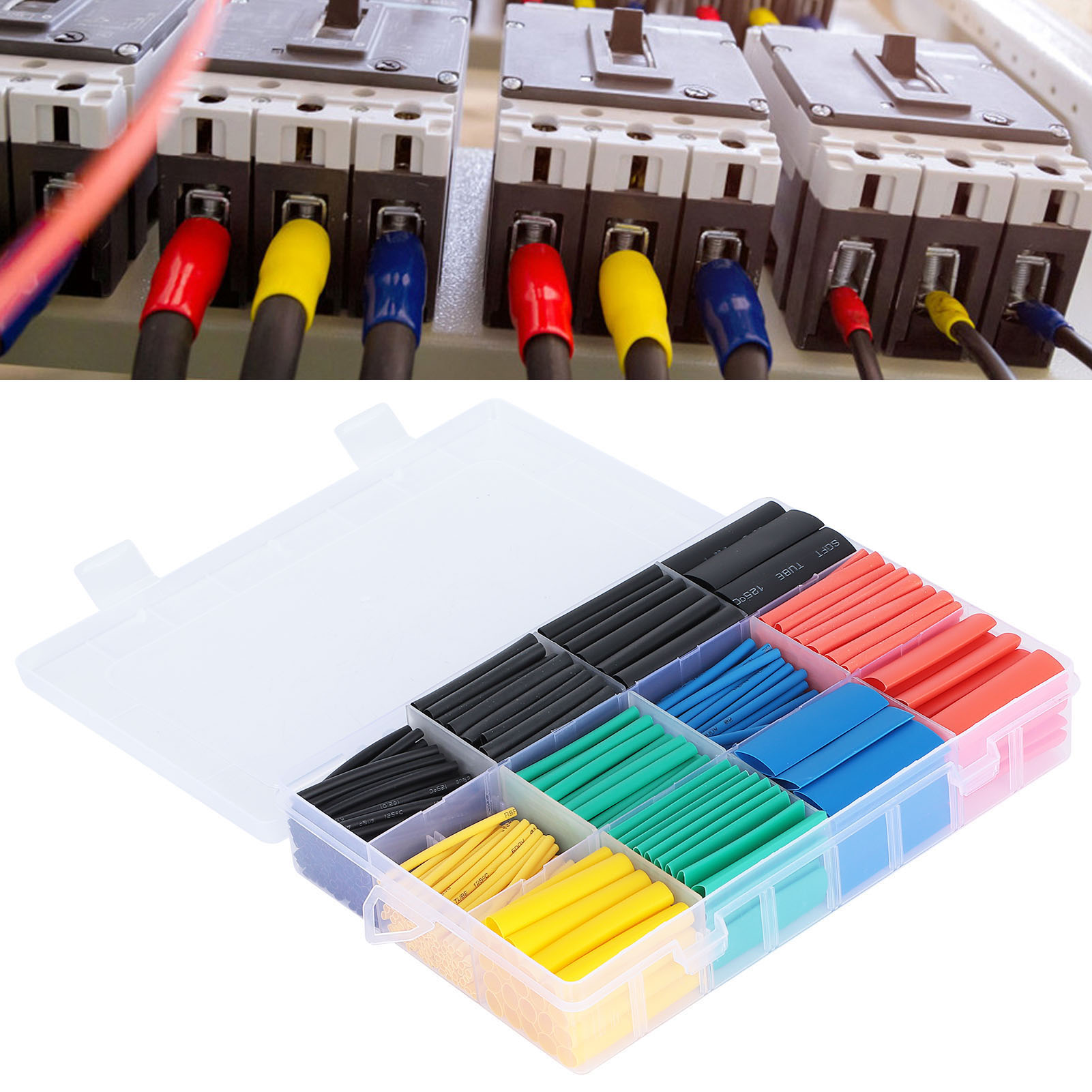 Set Mit 530 Farbigen Schrumpfschläuchen
