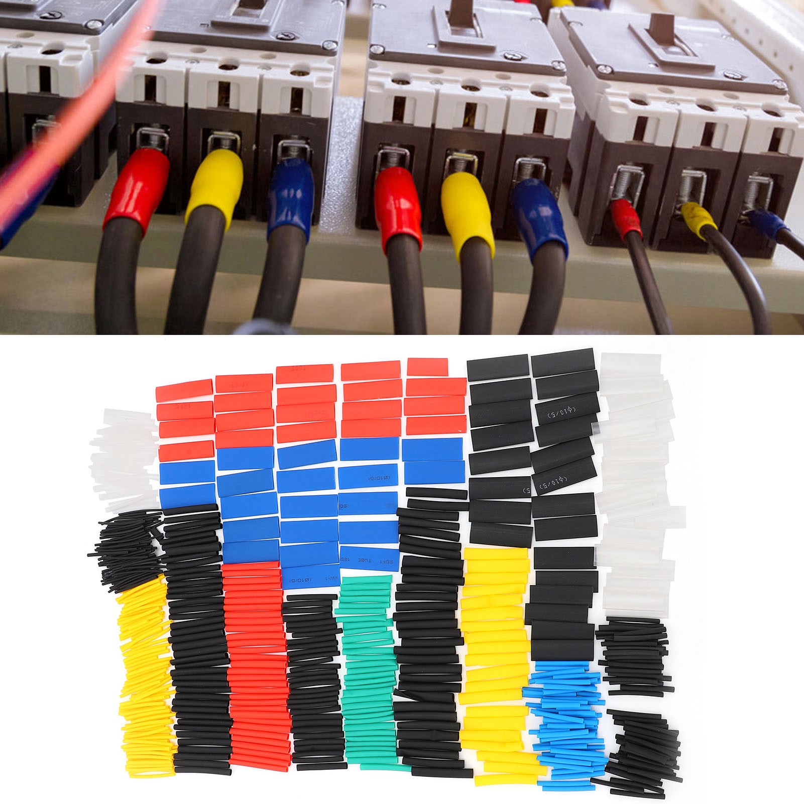 Set Mit 580 Farbigen Schrumpfschläuchen